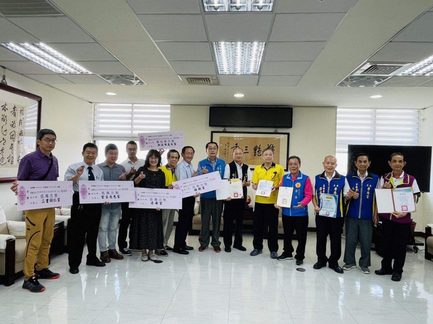 三重5宮廟贊助，公益作文班嘉惠5校學子。