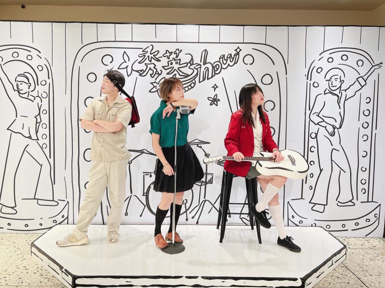 空軍三重一村當期展覽還包括打造漫畫式虛擬空間的「2D奇幻眷村特展」