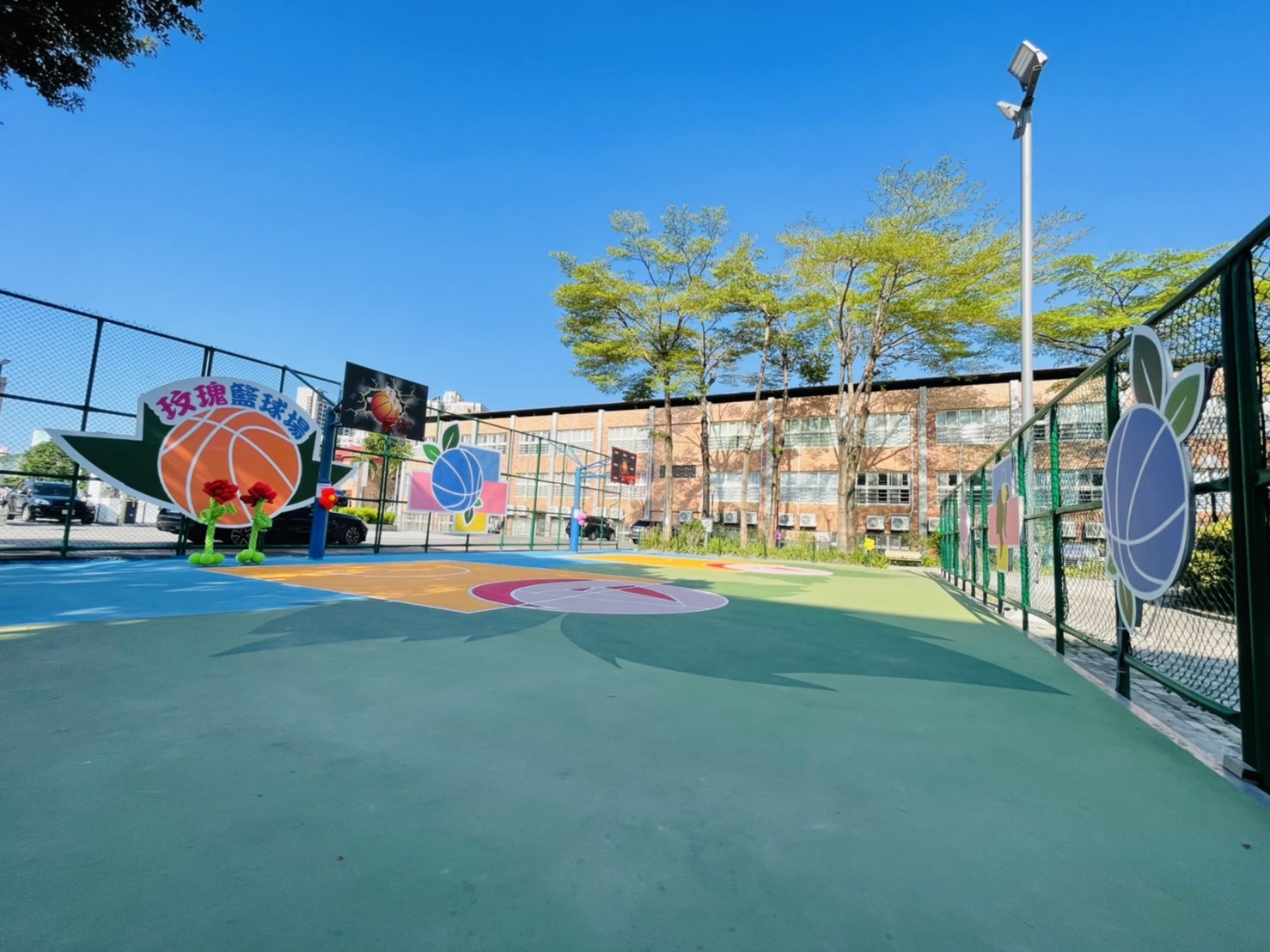 玫瑰公園籃球場整建啟用