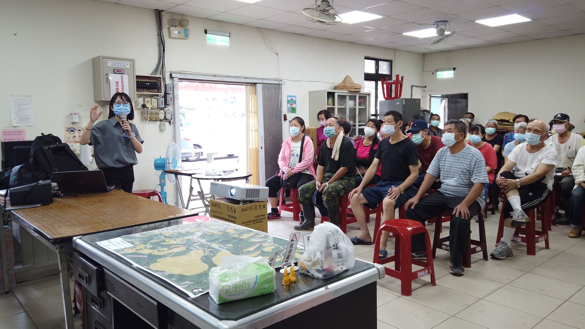 透過宣導協助社區自主防災