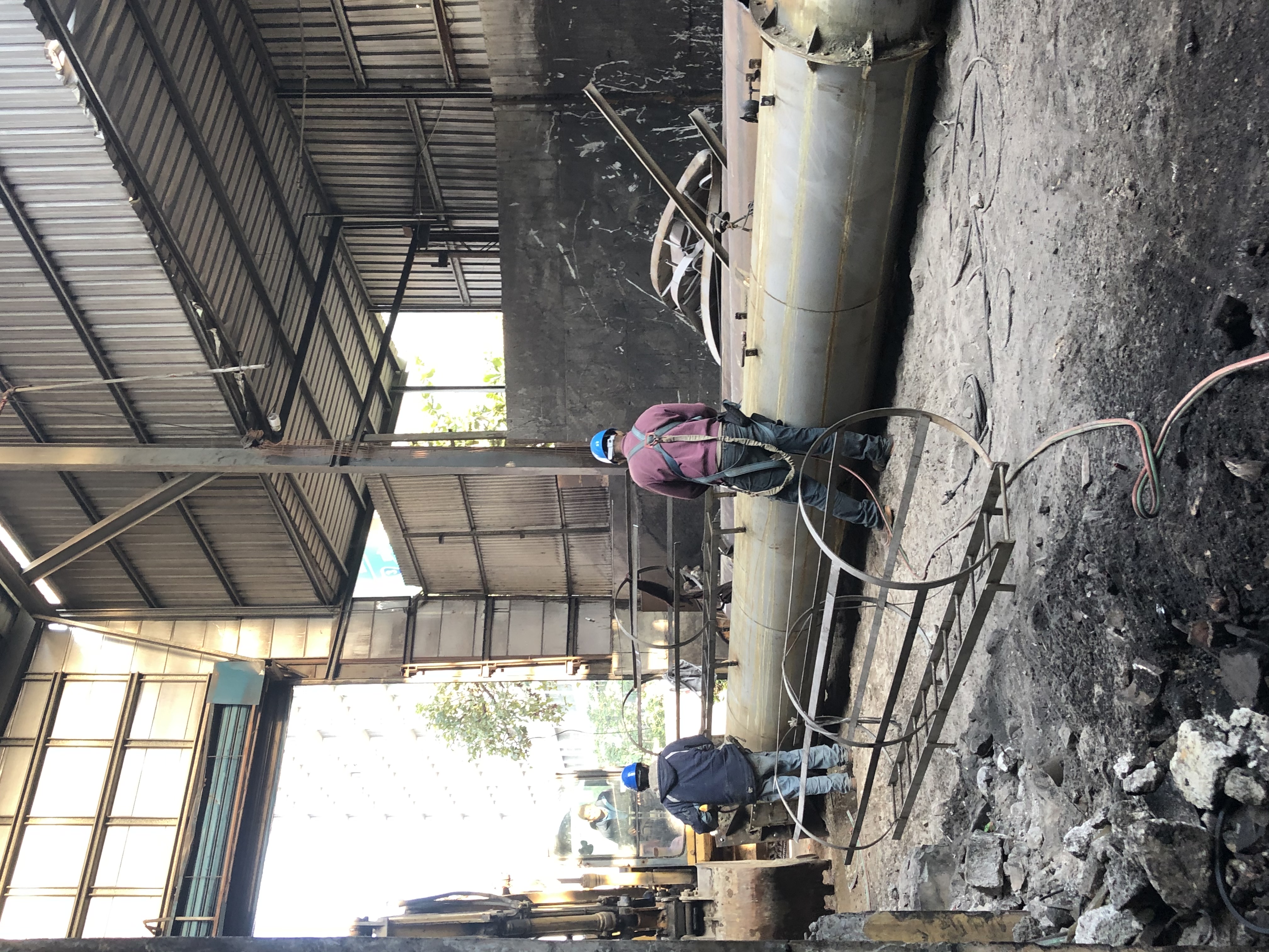 2.拆除鍋爐防制設備排放管道