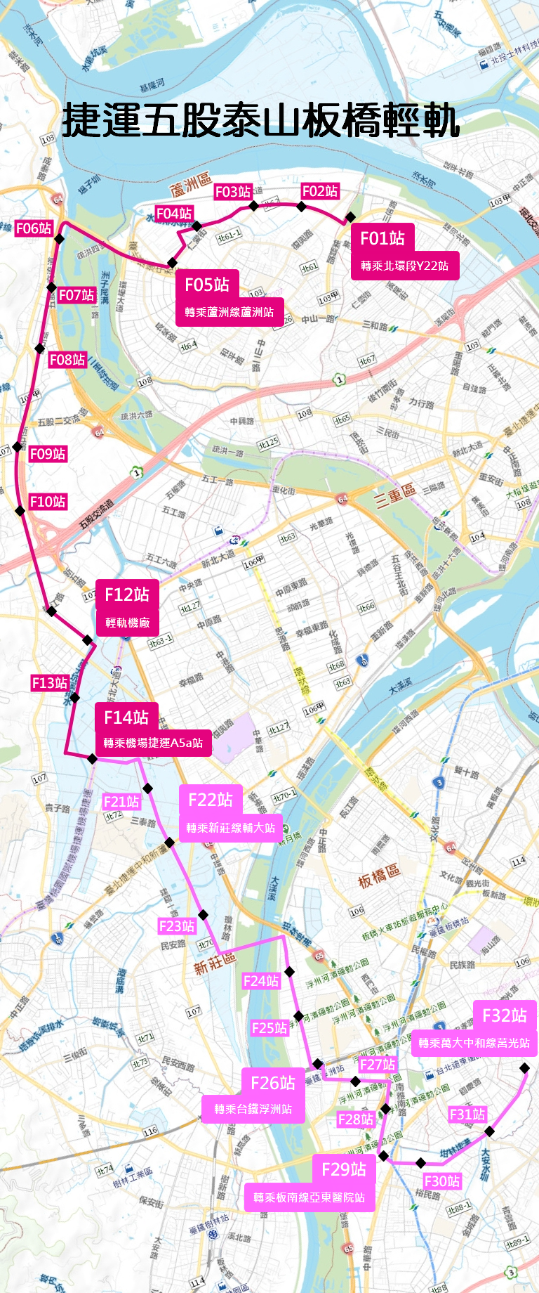圖一_五股泰山板橋輕軌路線圖
