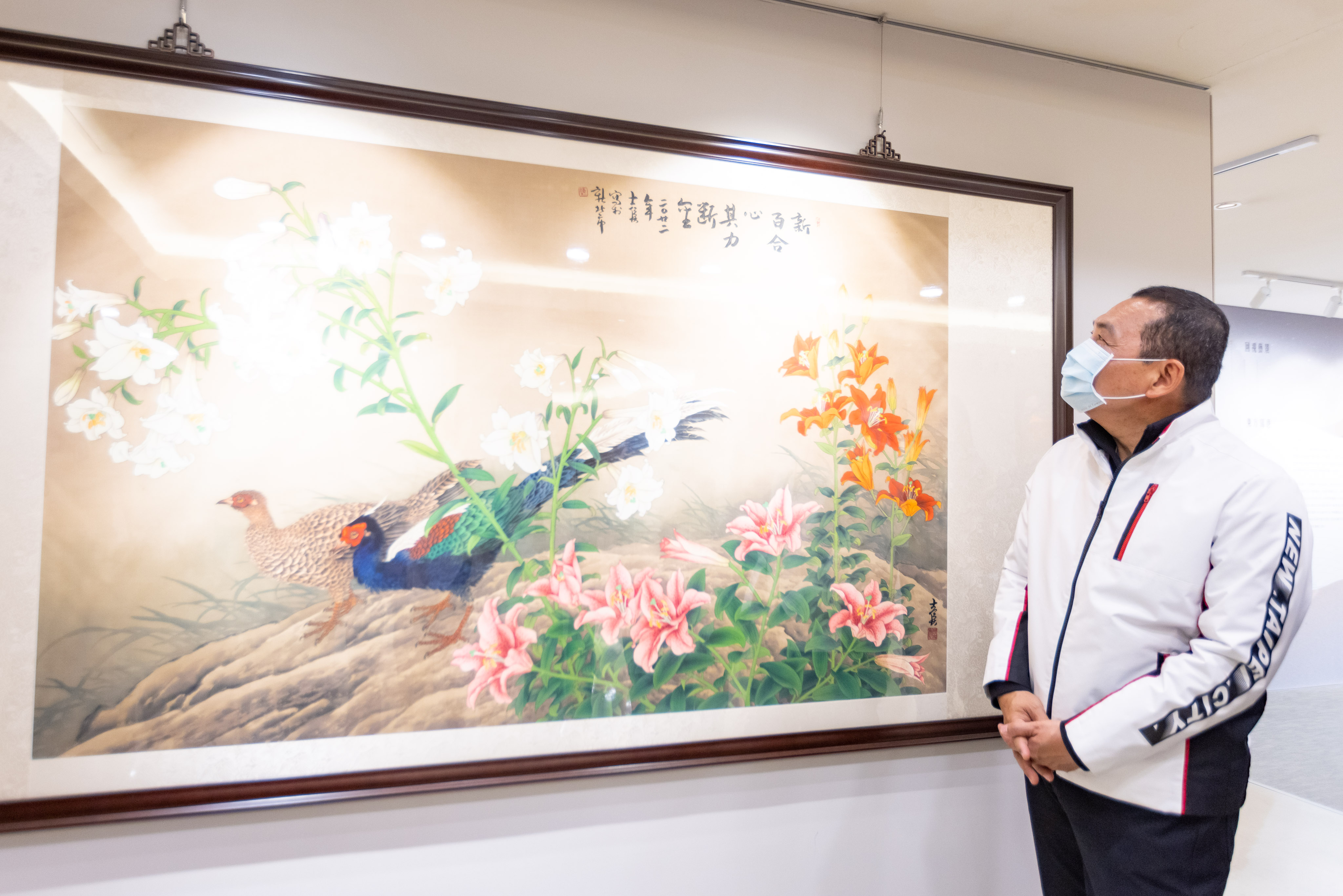 新北市府公共空間藝術展「致當下」侯友宜市長期許透過藝術的多樣性發揚城市的多元及共融特質