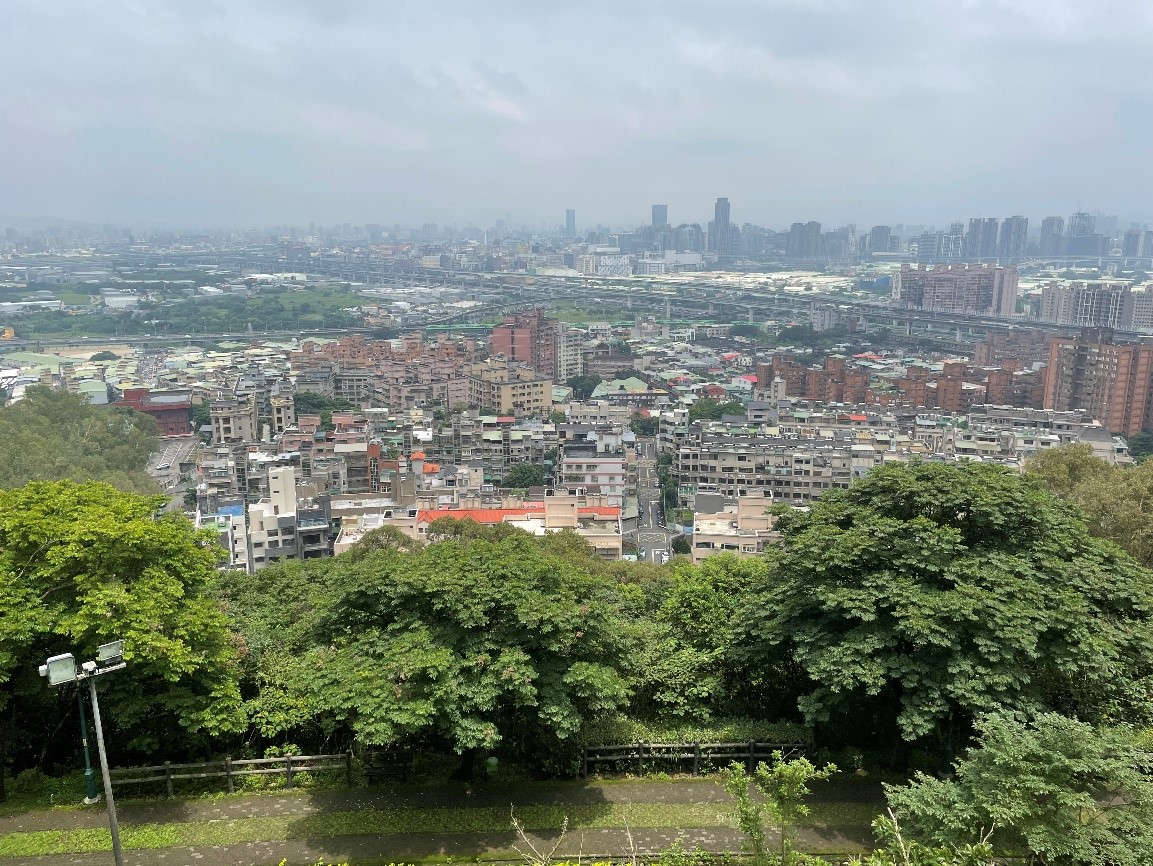 圖4. 在公園中眺望城市景色