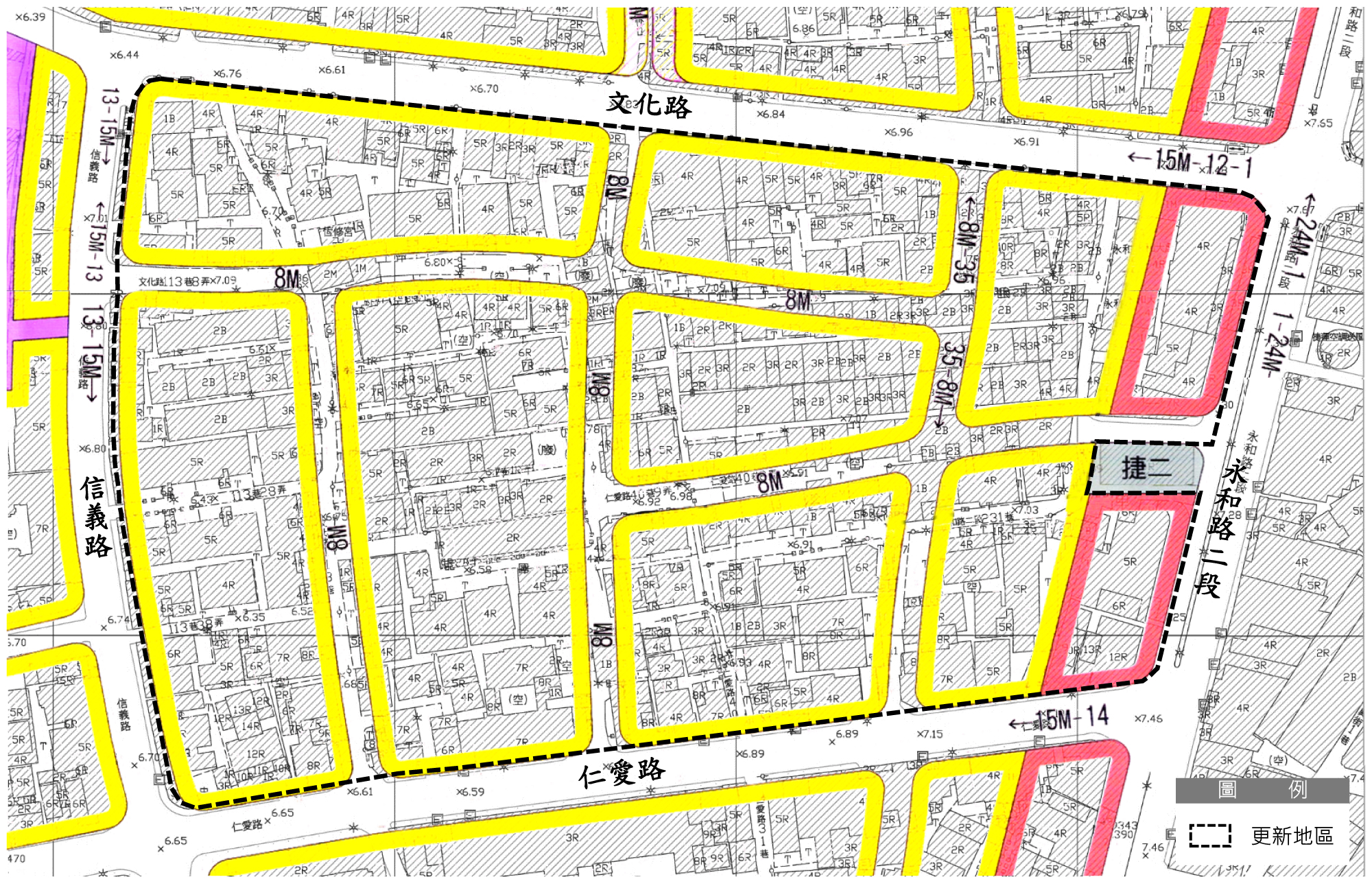 劃定新北市永和區頂溪站西側更新地區