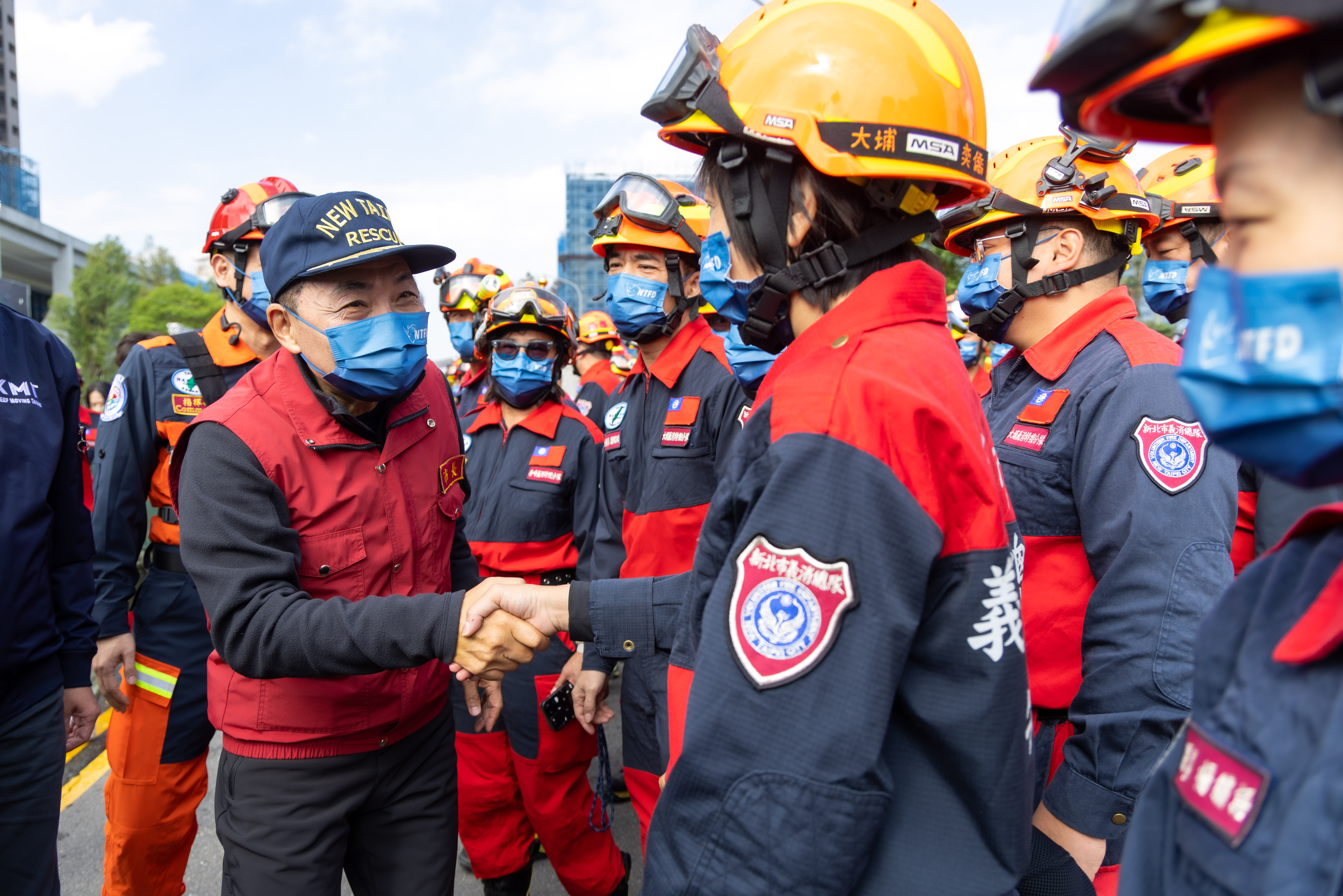 侯友宜市長感謝所有消防及義消人員，展現防救災能力共同守護新北市民