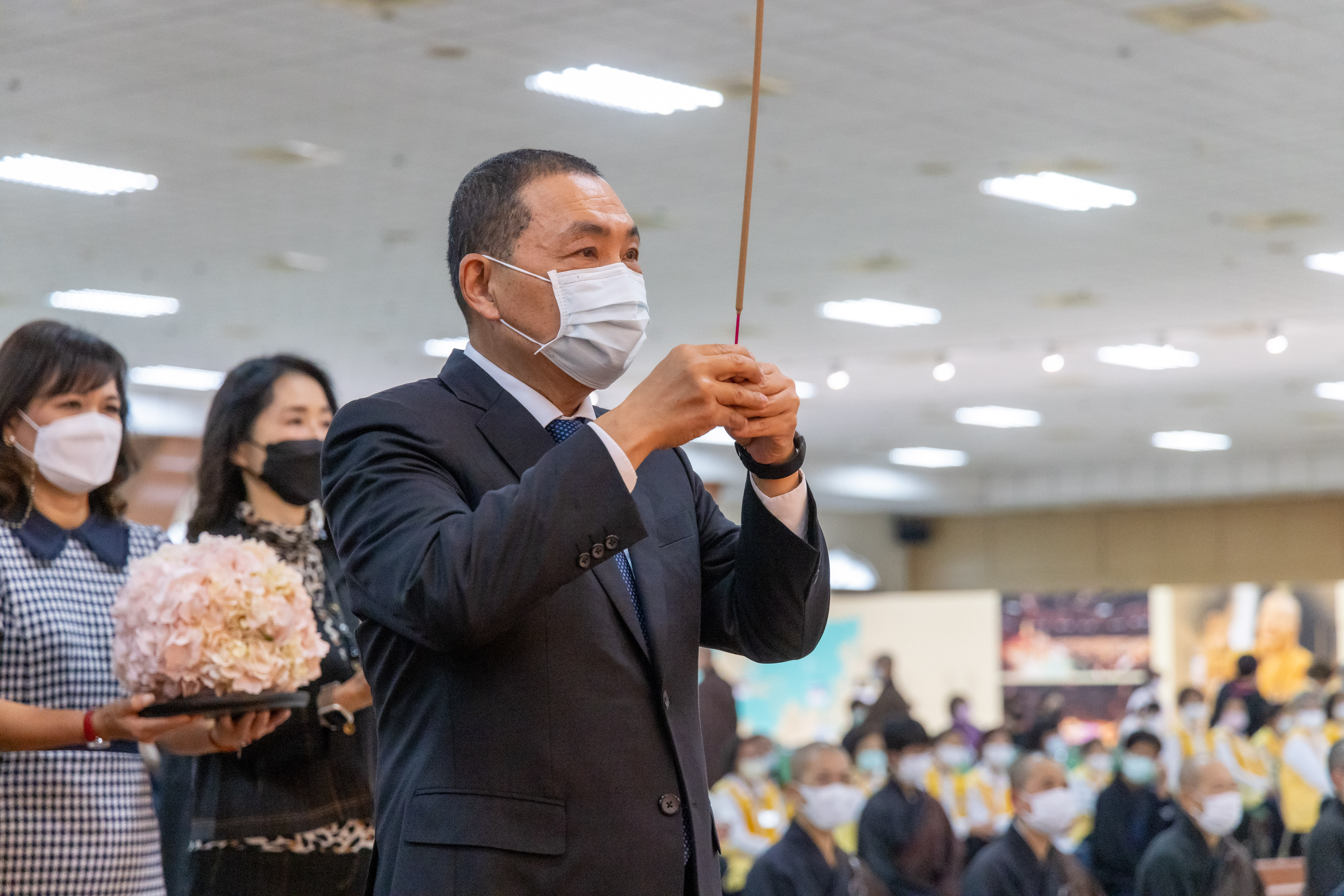 佛光山開山星雲大師追思緬懷，侯友宜市長感念大師以慈悲喚起社會祥和