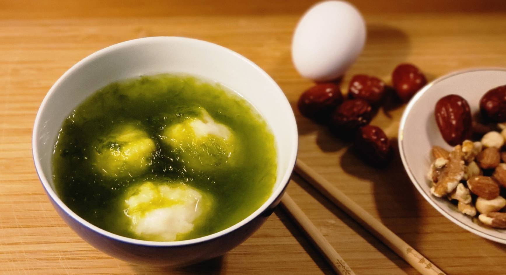 鵝仔菜花枝丸蛋花湯