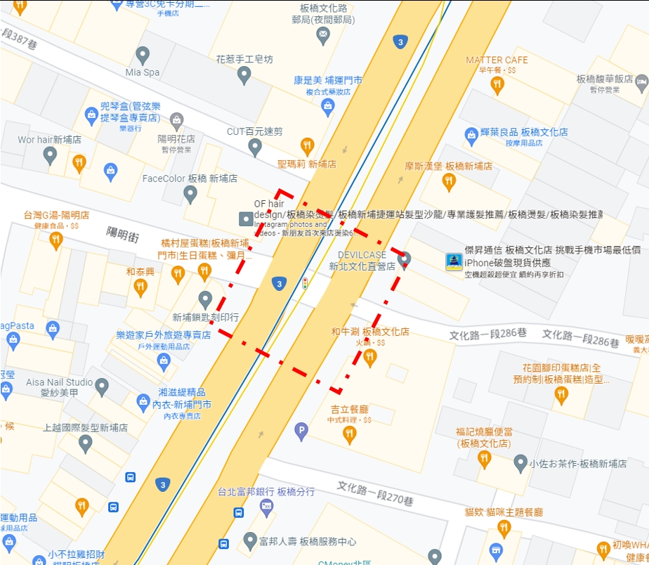 圖1：施工期間路口封閉外側1車道