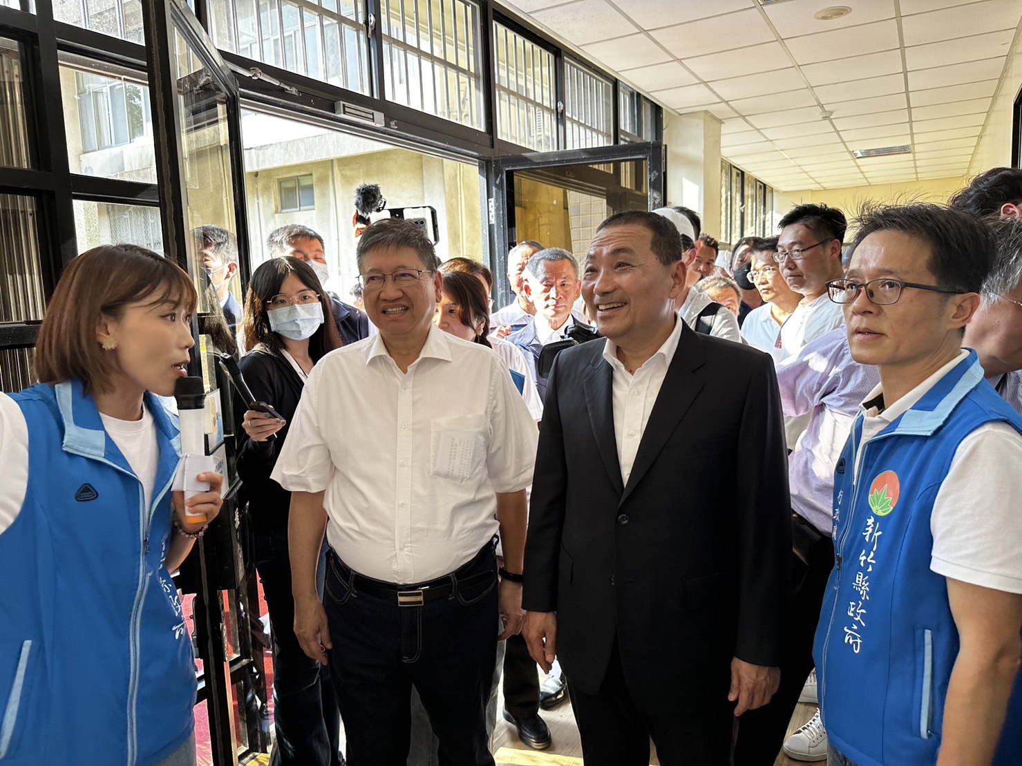 新北市長侯友宜與新竹縣長楊文科參訪新竹縣青創基地