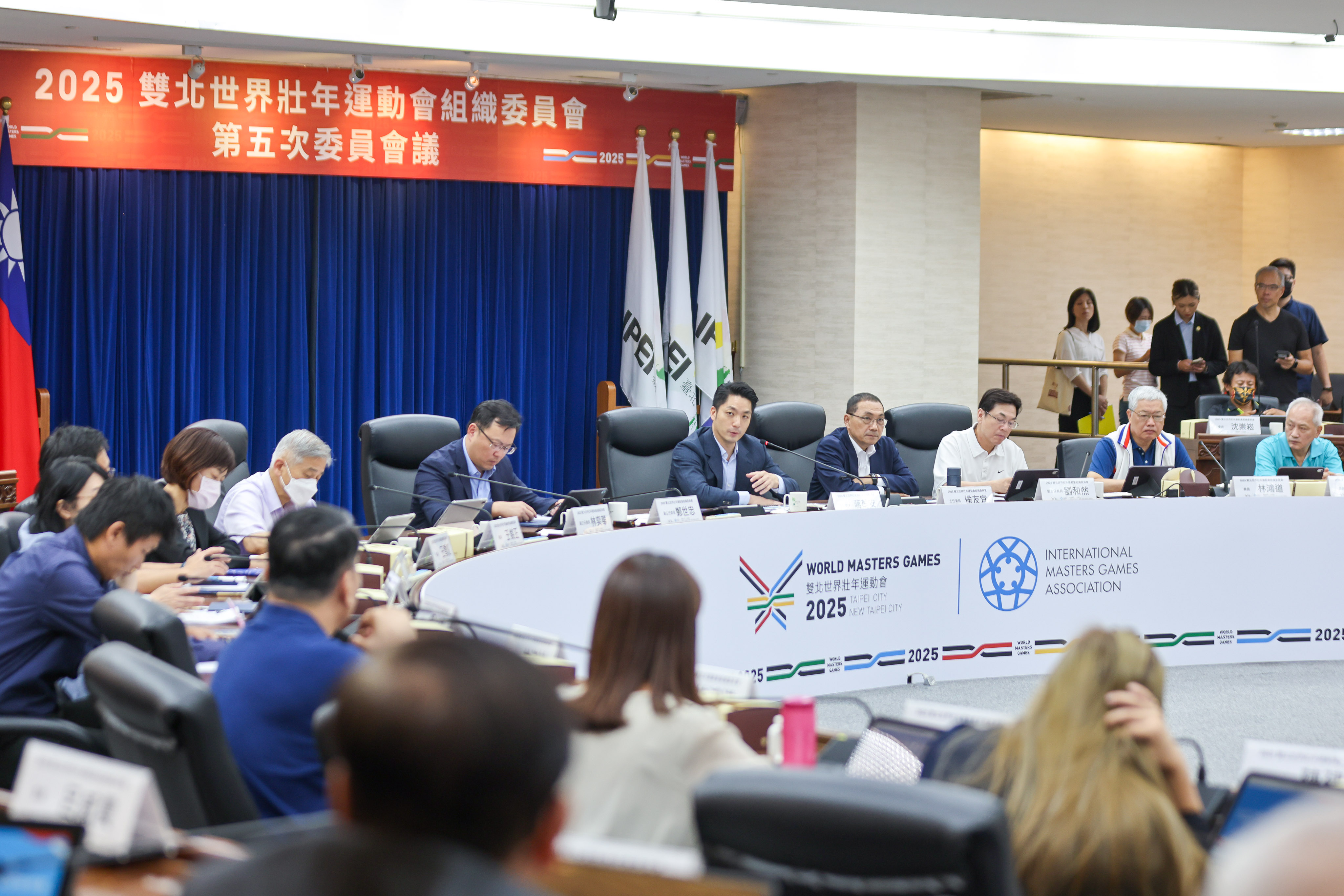 世界壯年運動會進入第五次委員會議，雙北相關業務編組人員以及中央體育署全力籌備，期盼世壯運成功圓滿同時推廣運動健康並帶動周邊經濟效益