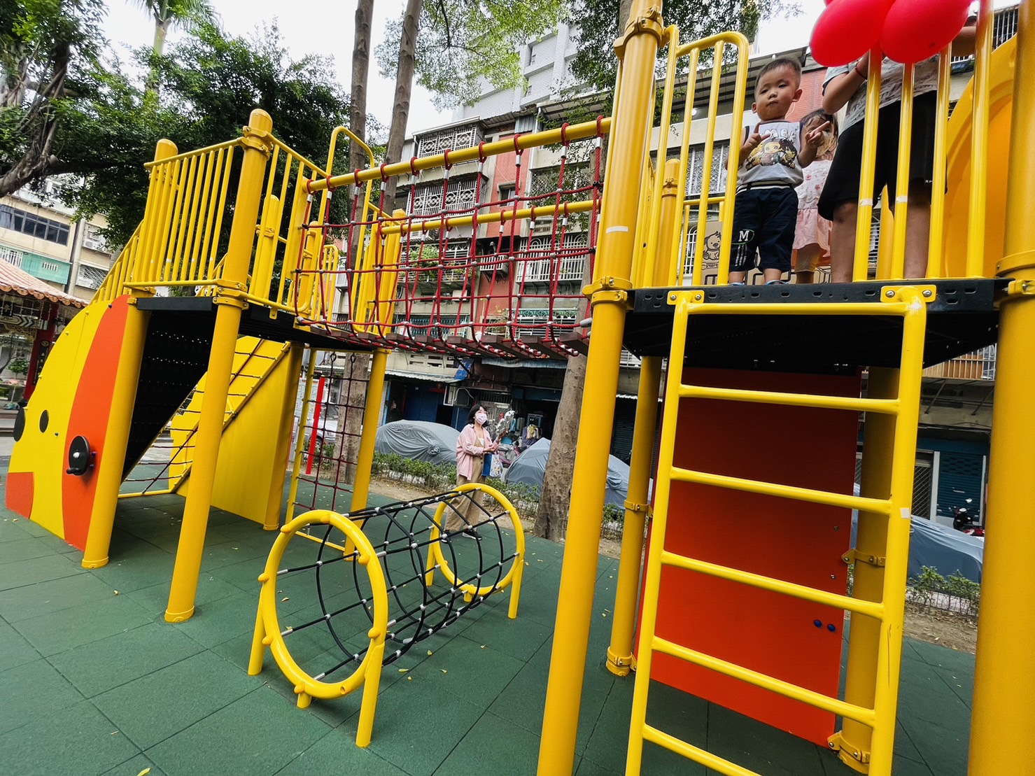 後竹圍公園遊具啟用.