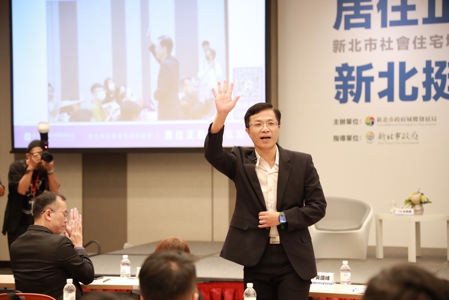 新北市城鄉局長黃國峰，今日參與112年新北市社會住宅城市論壇。