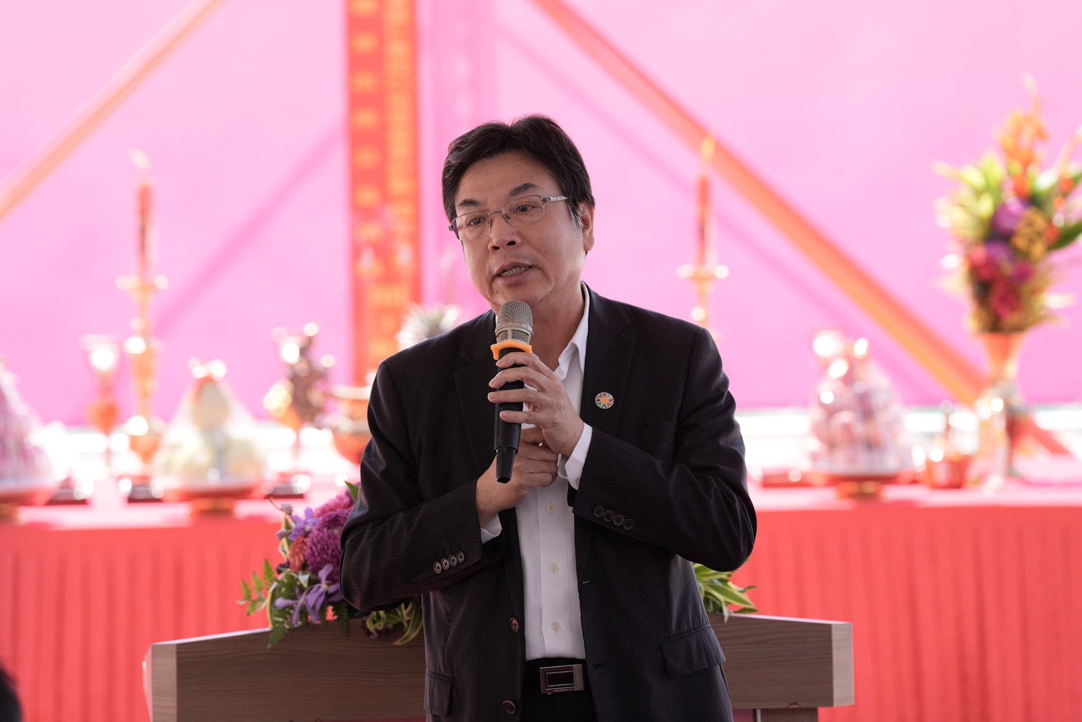 新北市政府劉和然副市長，參加開工動土大典致詞。