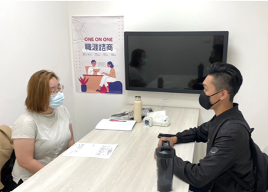 青職基地提供專業諮商服務協助青年盤點自我能力、釐清職涯方向1(示意圖，非當事人)
