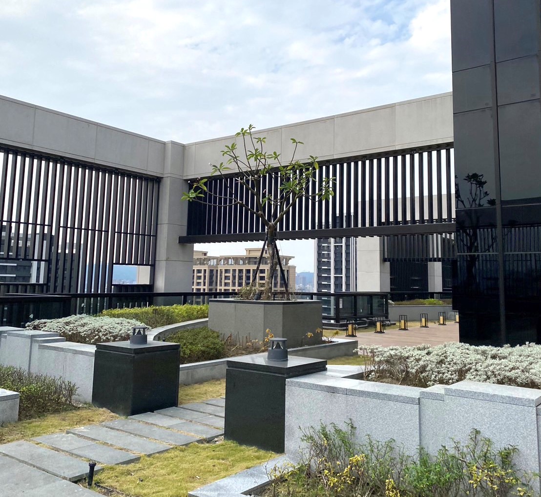 新北板橋容獎捐贈社會住宅，頂樓圖。