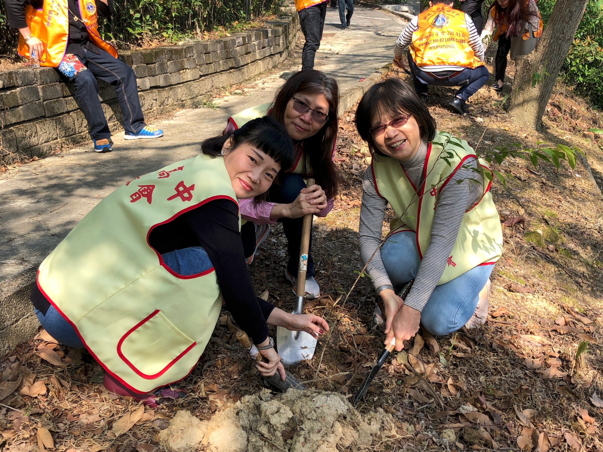 金熊級中和區中和高中結合家長志工種植樹木，為學校增加綠化面積