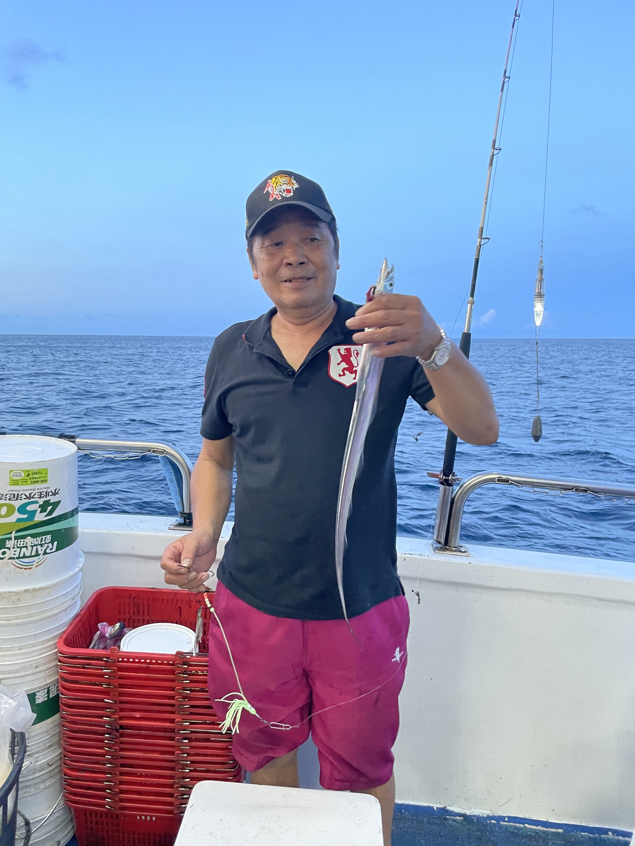 一支釣漁法捕獲白帶魚