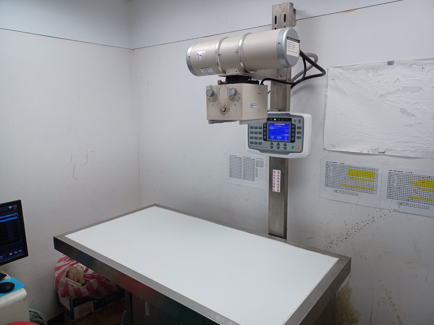 X光機也可以藉由心臟外觀大小來評估心臟是否異常