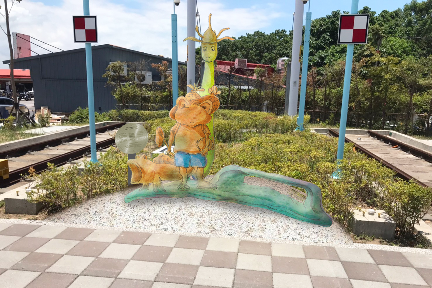 漁人碼頭站公共藝術模擬圖-棲之頌