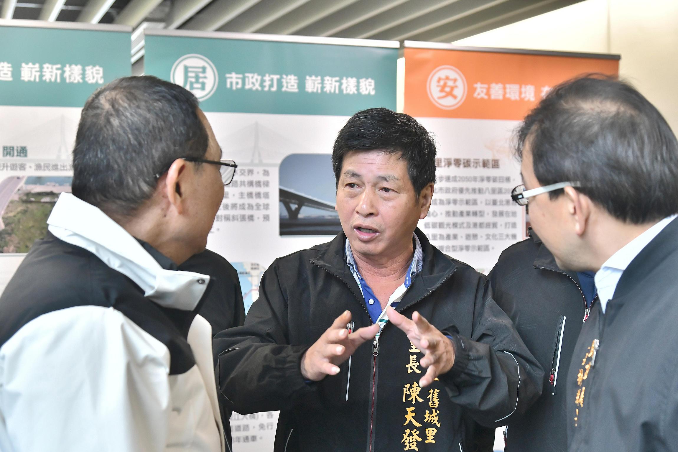 侯友宜表示，未來105市道拓寬、淡江大橋完工，將吸引更多產業及人口進駐八里。