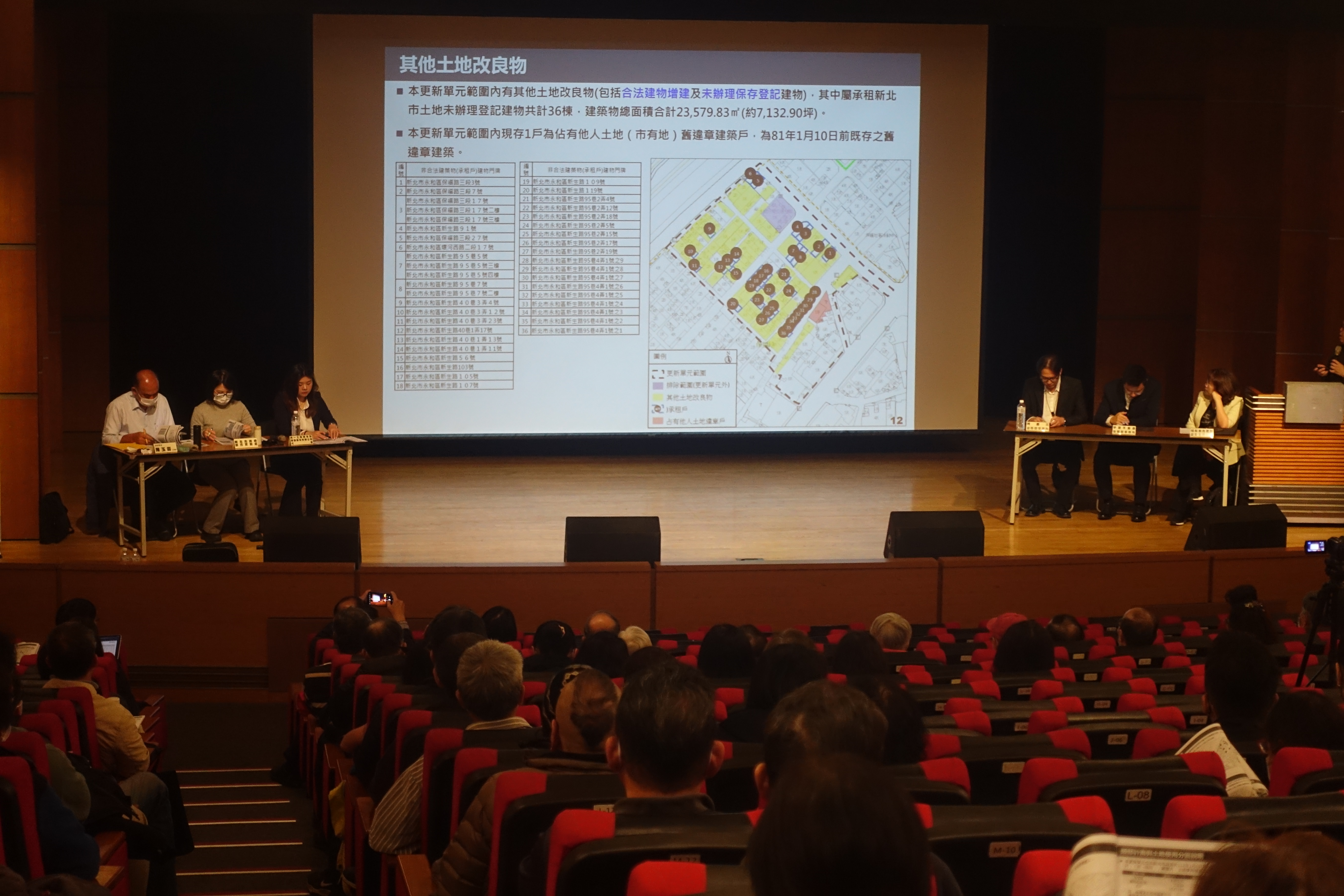 自辦公聽會向民眾說明大陳單元5辦理方式及進度