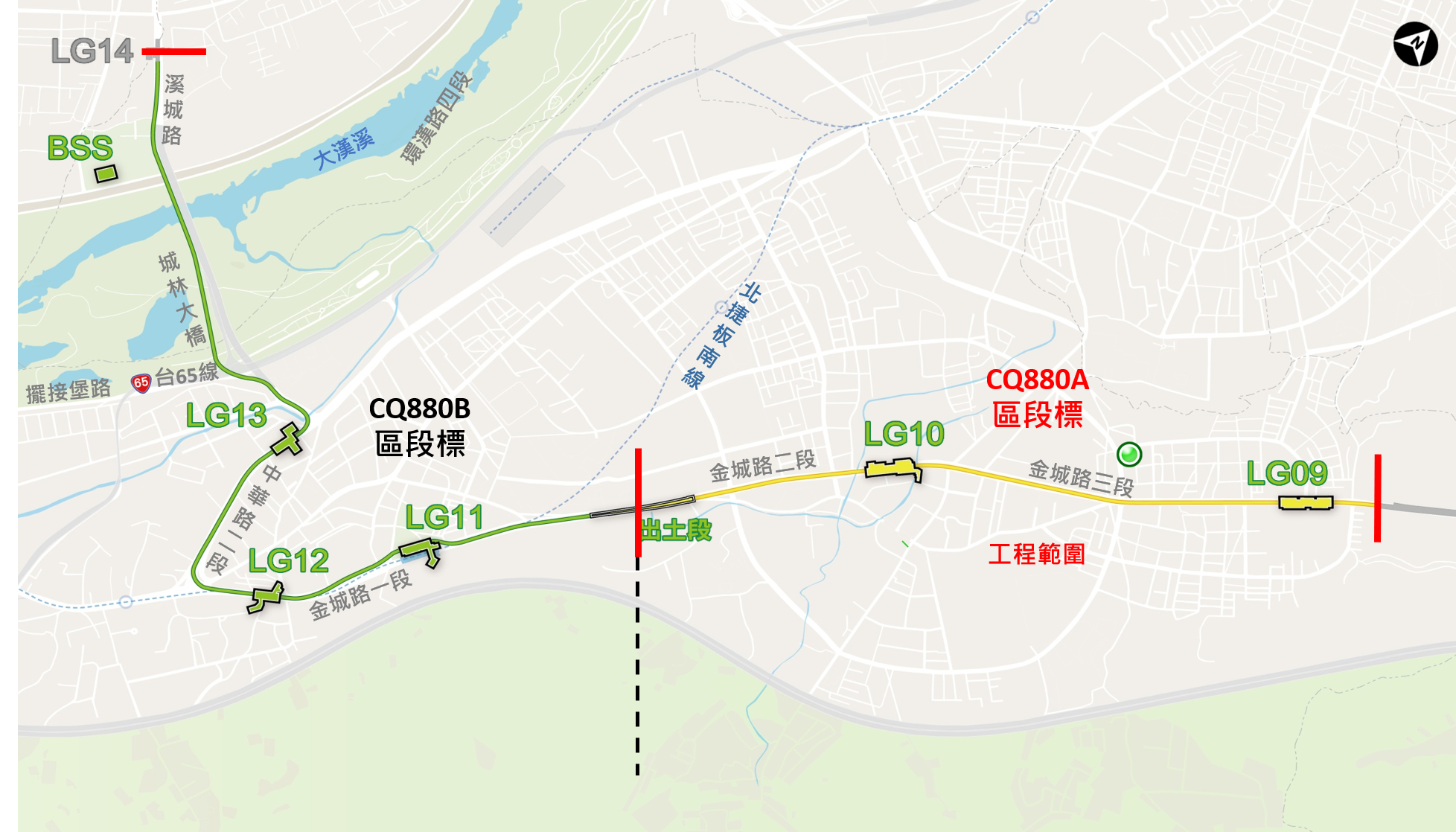 新北樹林線CQ880A路線圖