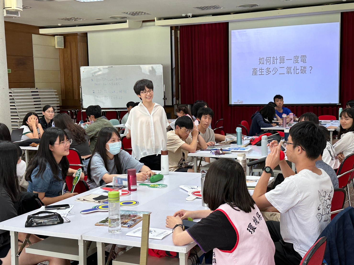 新北永續未來學院課程中，學員與講師互動