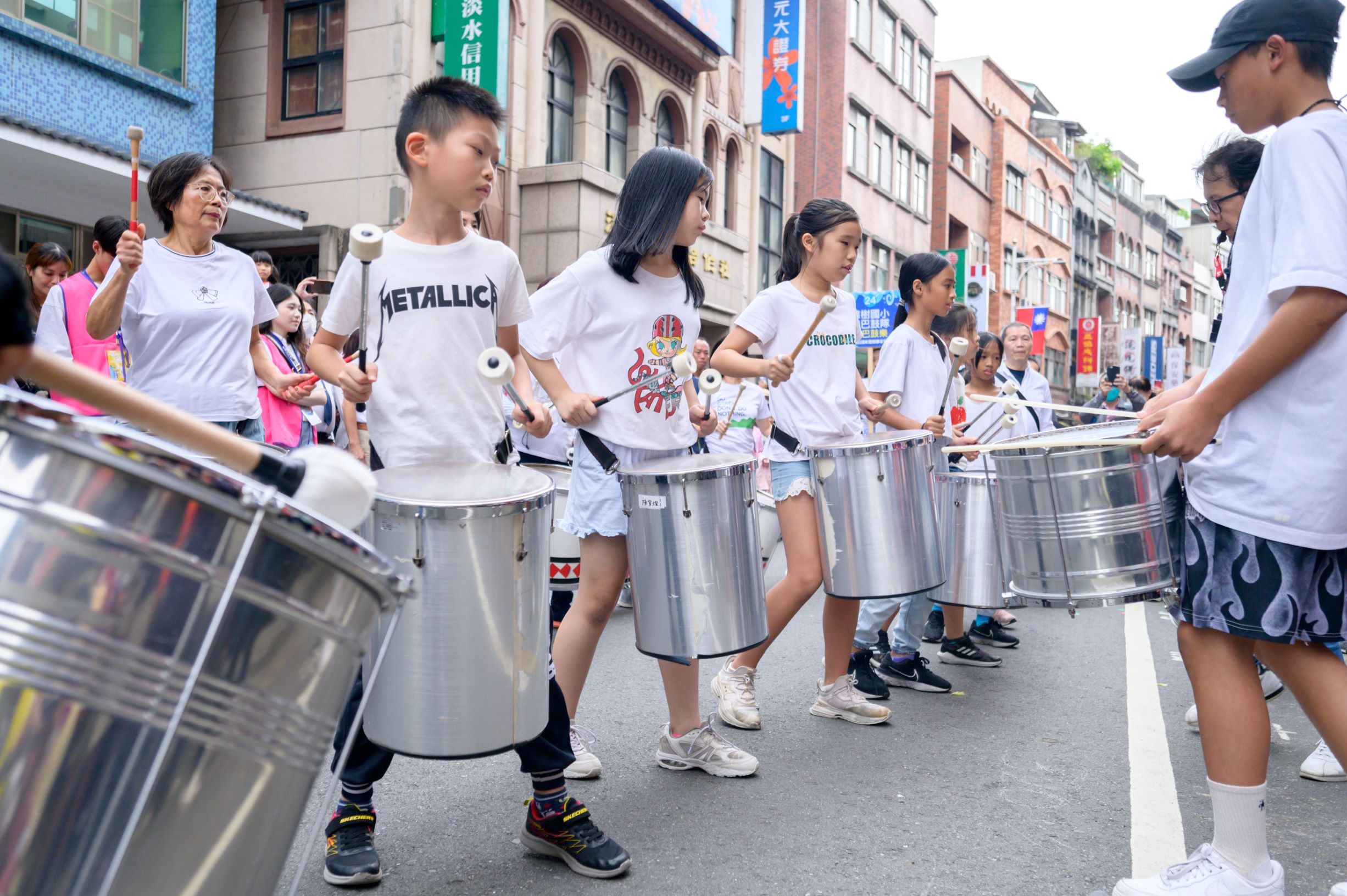  2024新北市鼓藝節演出團隊「樟樹國小森巴鼓隊」（照片提供：樟樹國小森巴鼓隊）