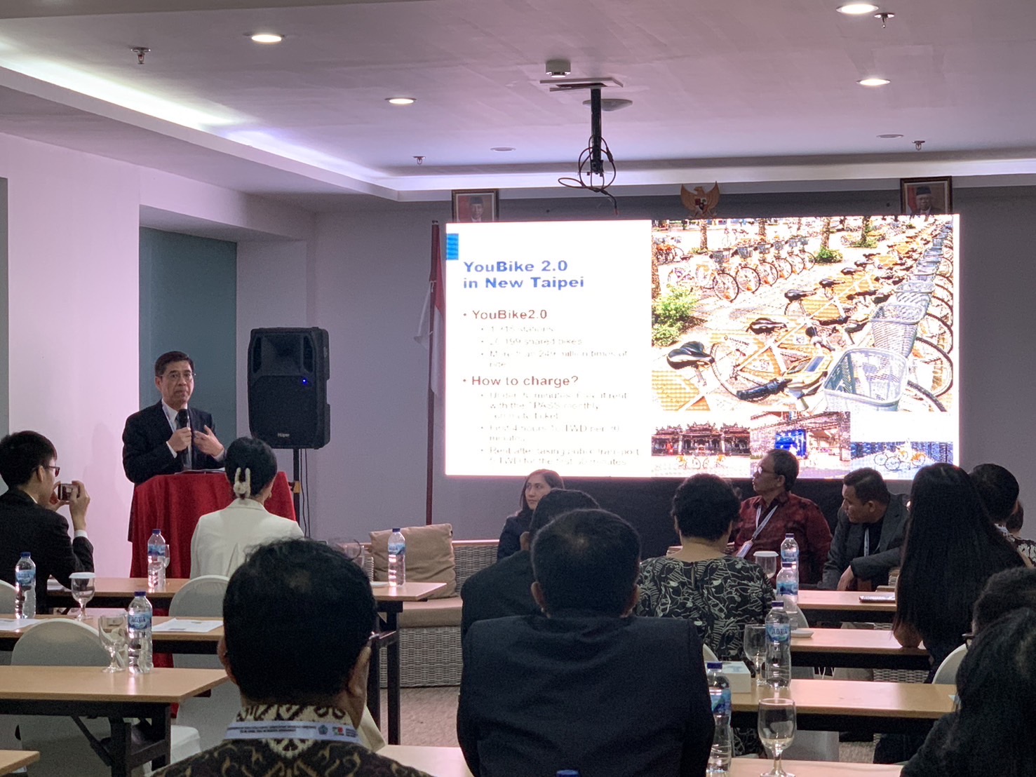 柯副秘書長於UCLG ASPAC 2024年第一次執委會「旅遊業與城鄉再造」會議中發表演說，介紹新北觀光旅遊