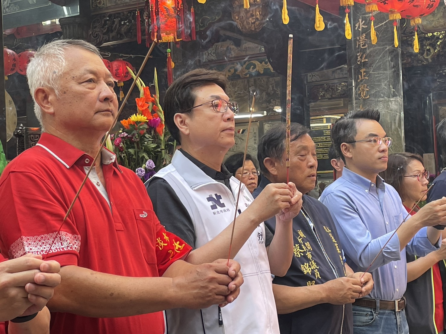 今（11）日是農曆五月初六淡水清水祖師遶境，新北市副市長劉和然上午代表市長前往起駕大典，祈求新北市平安祥和。