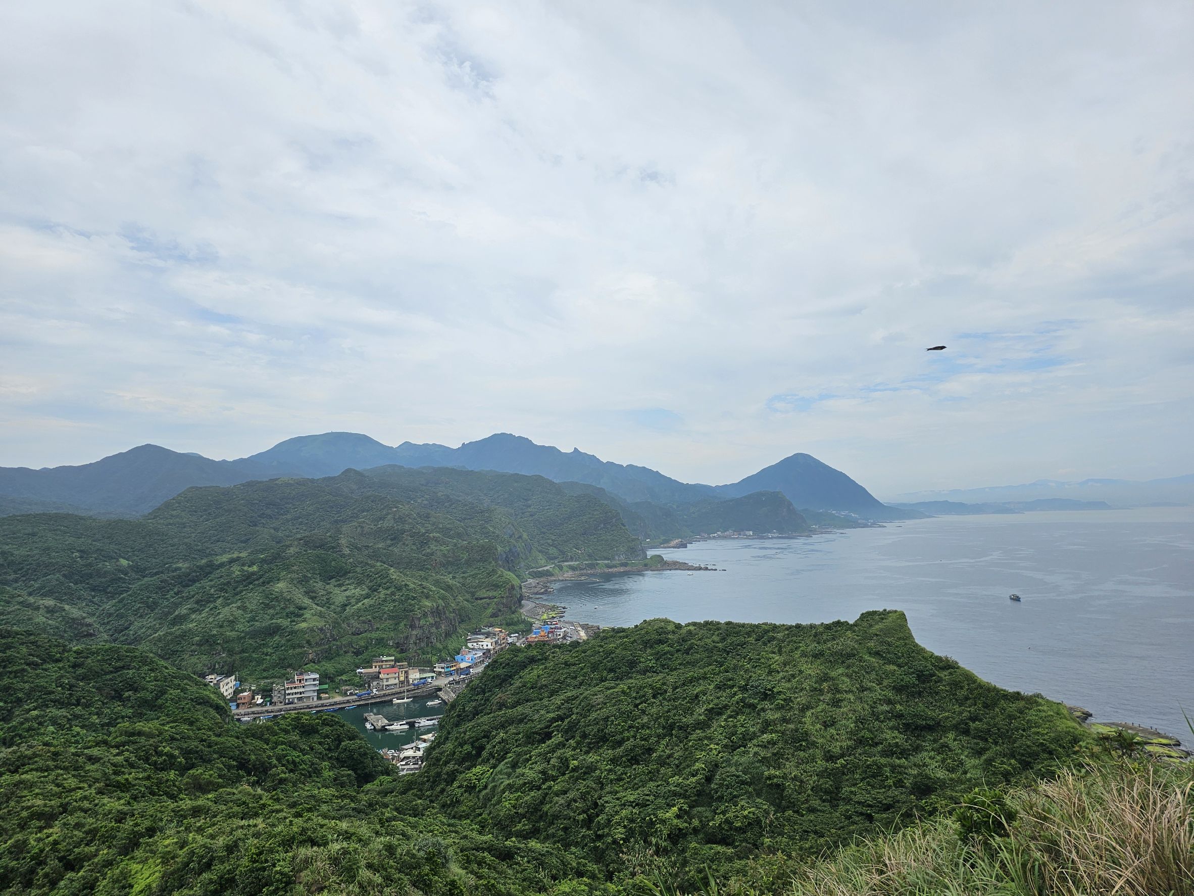 鼻頭步道俯瞰鼻頭漁港