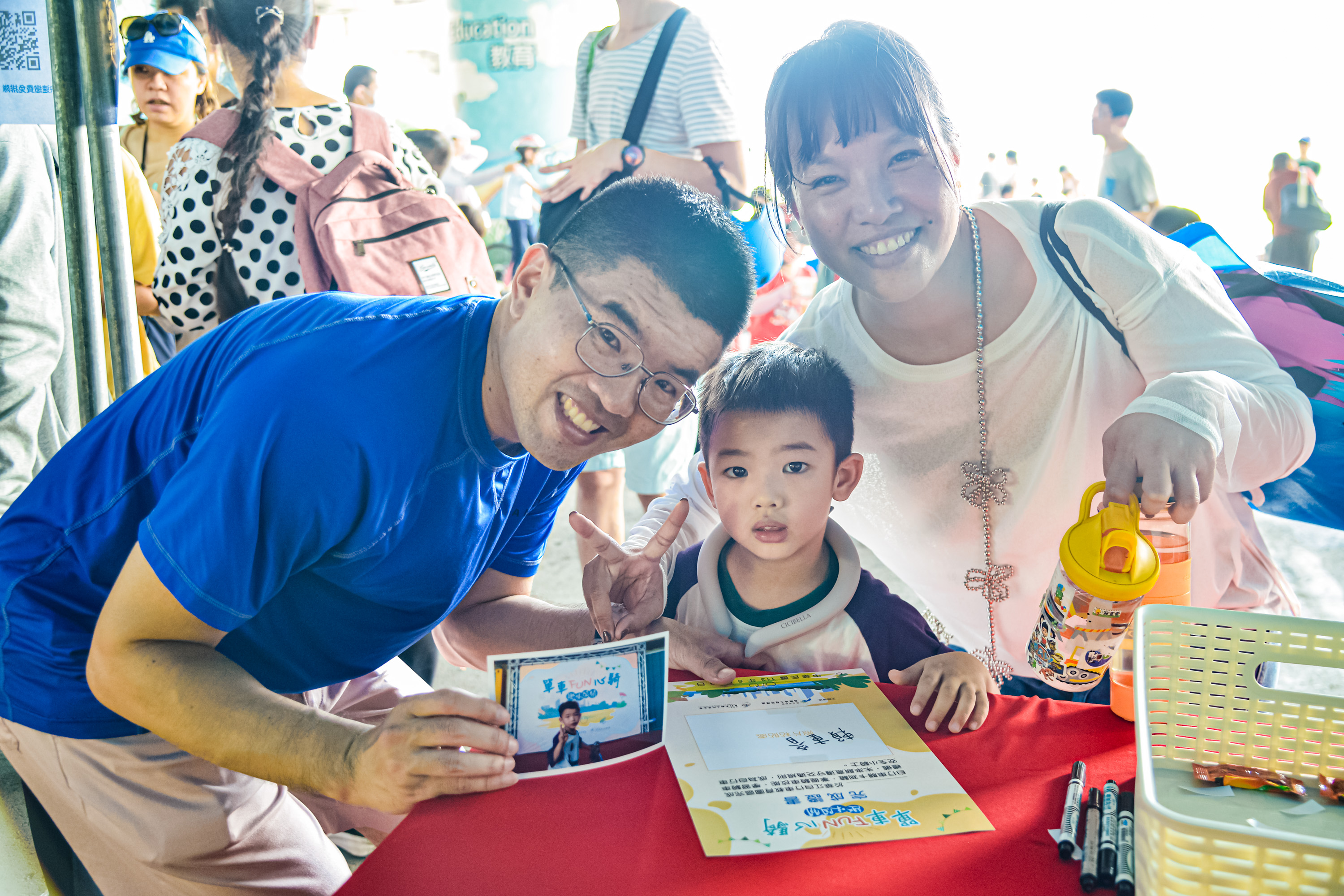 「單車Fun心騎」取挑戰完成證書，每個人都能獲得一張紀念照