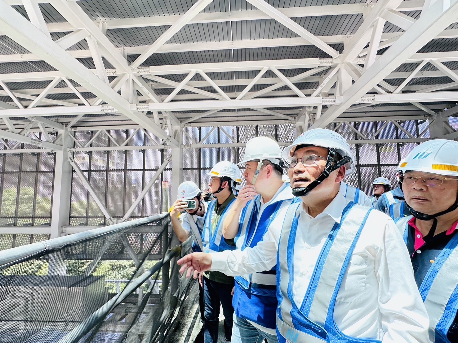 市長視察捷運三鶯線三峽站