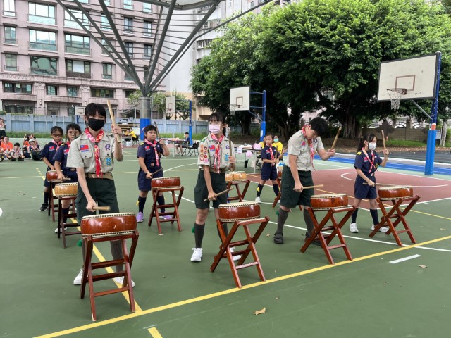 莒光童軍太鼓隊表演為活動拉開序幕