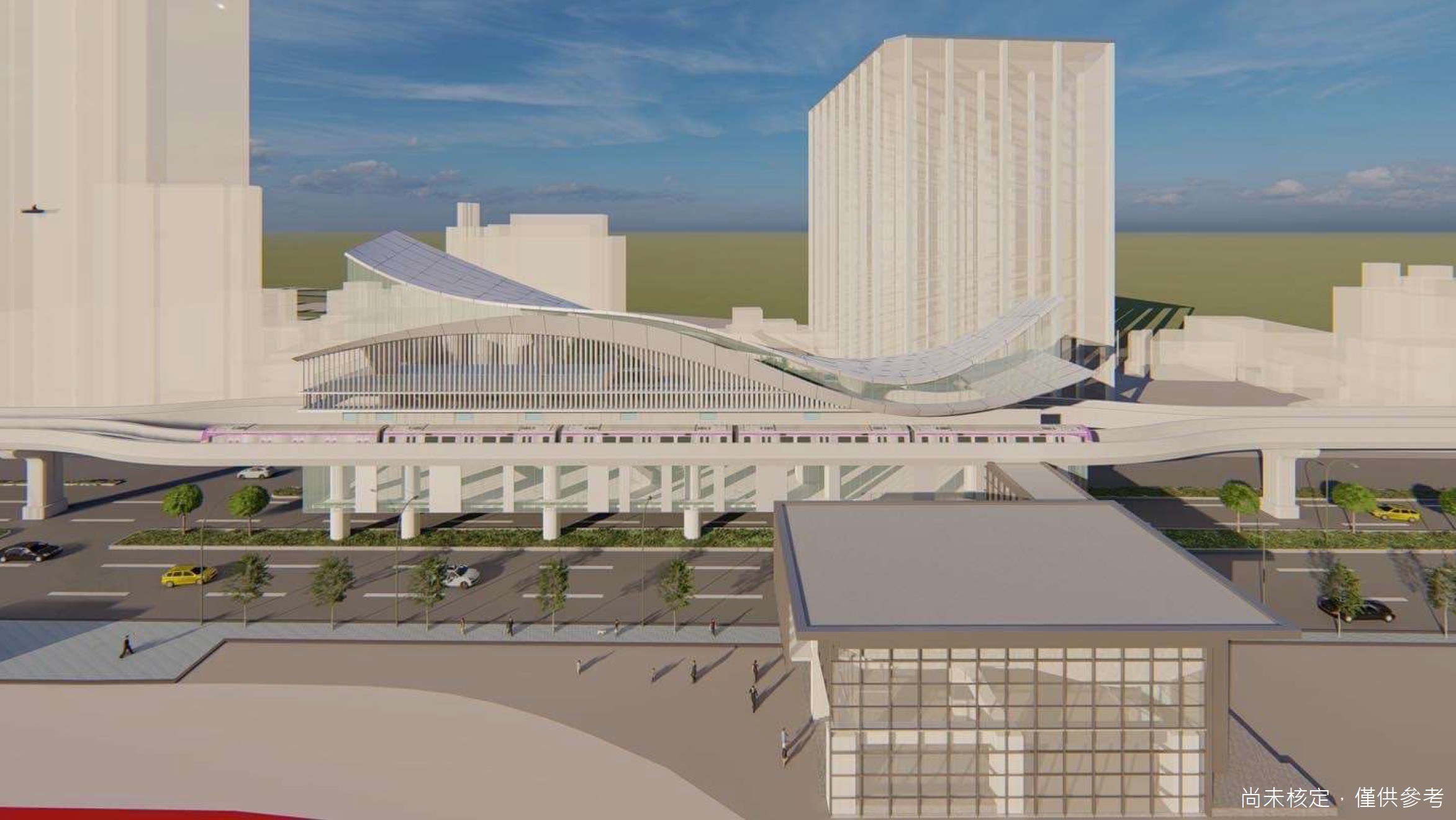 汐東線SB15車站模擬圖 