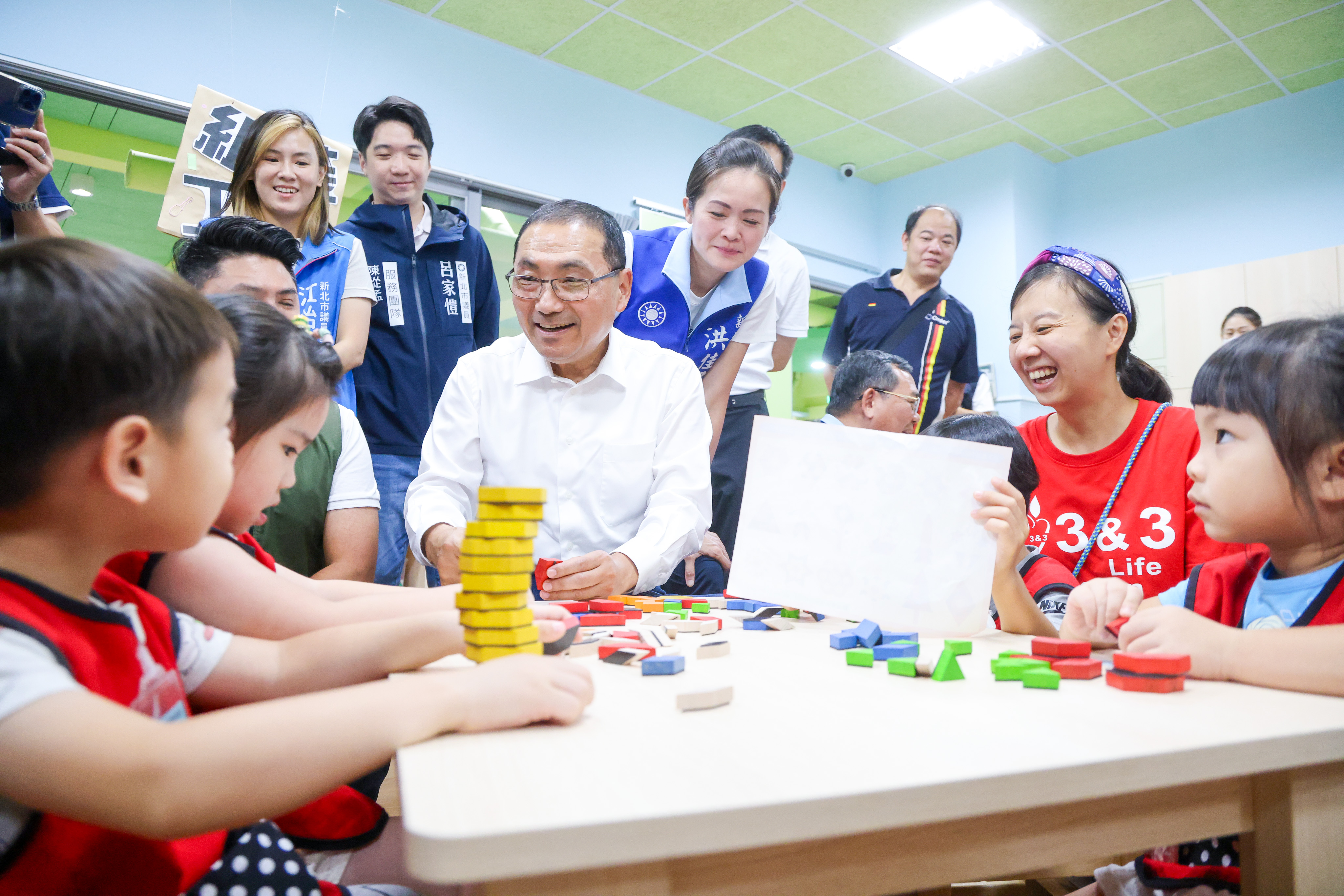 侯友宜關心桃子腳國民中小學共構幼兒園使用狀況