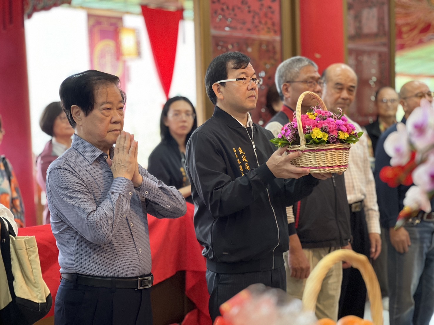 農曆10月12日是齊天大聖孫悟空聖誕，新北市民政局林耀長局長今（12）日代表市長前往烏來區九玄聖宮參拜祈福。