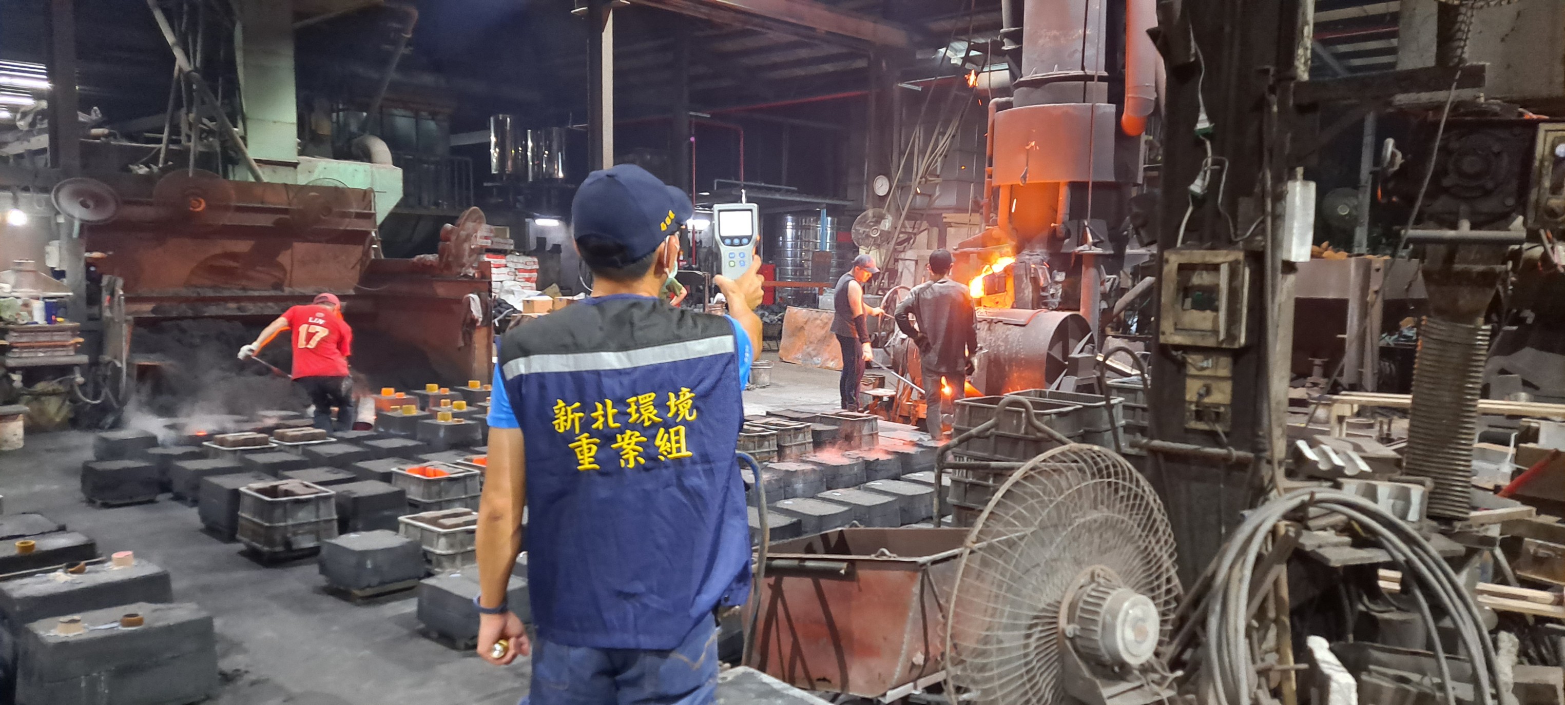 使用熱顯像儀紀錄現場作業情形