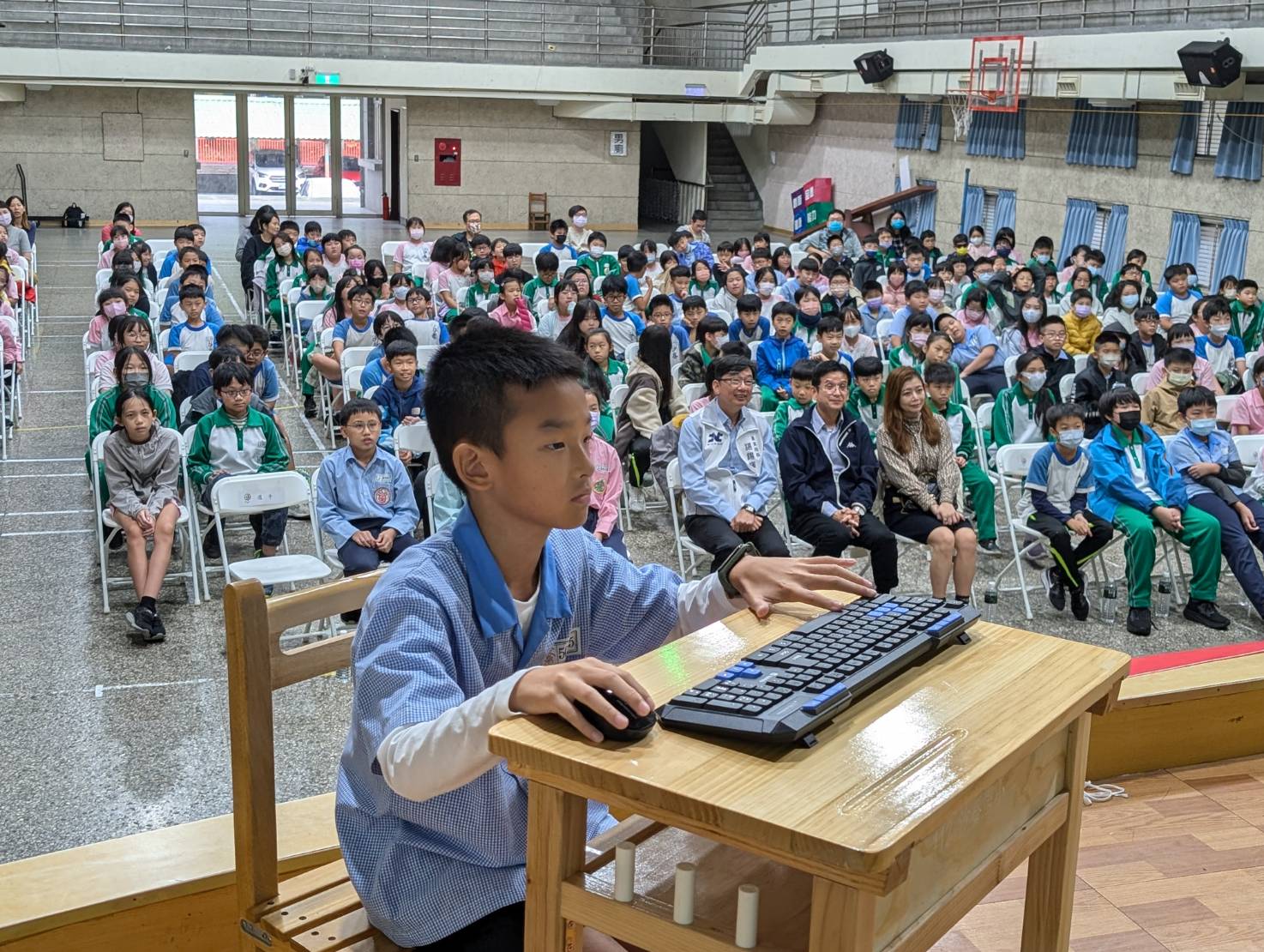  學生參與農村水保線上遊戲競賽