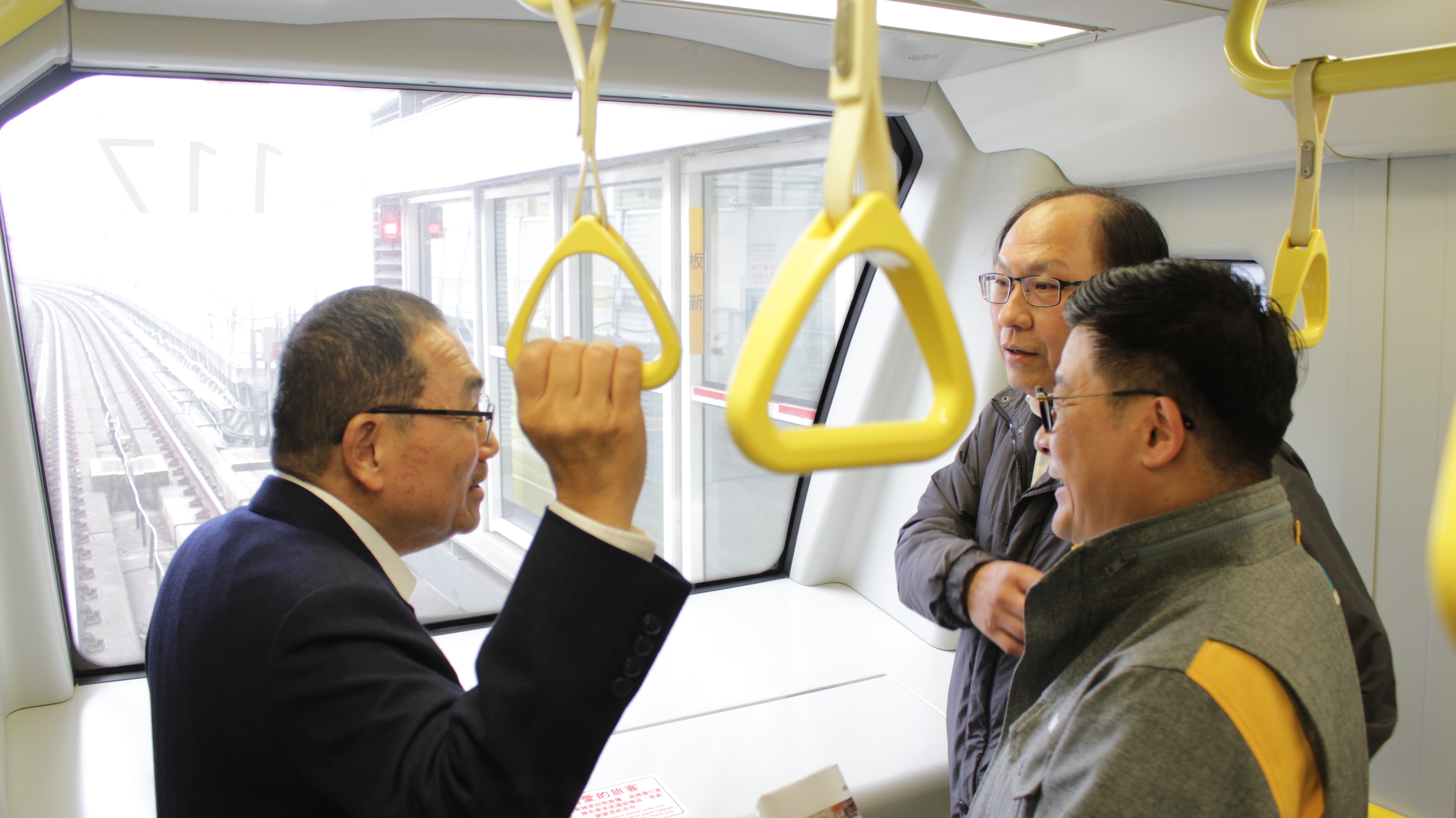 市長侯友宜視察環狀線列車運行狀況