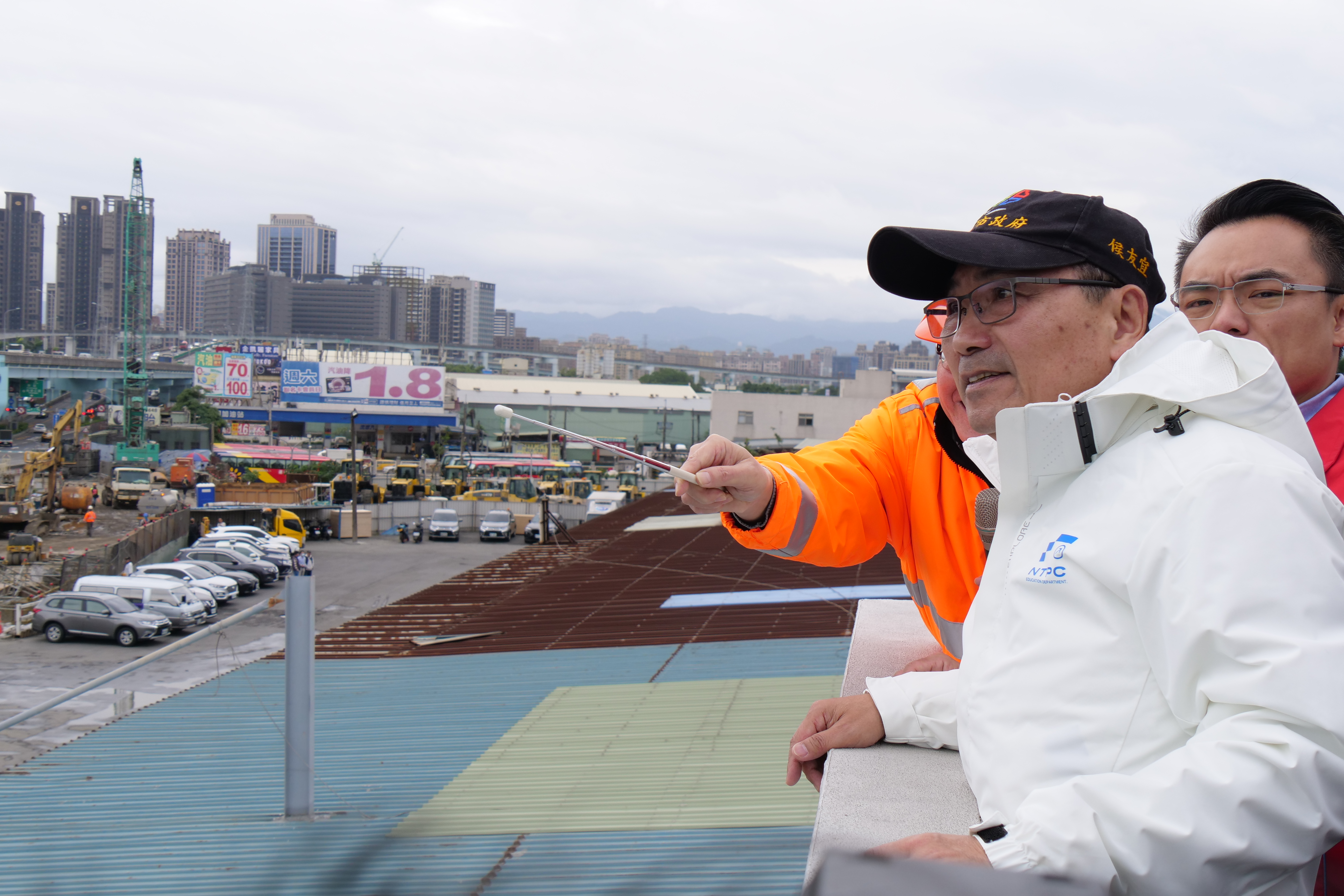 侯市長視察國1五股交流道改善工程