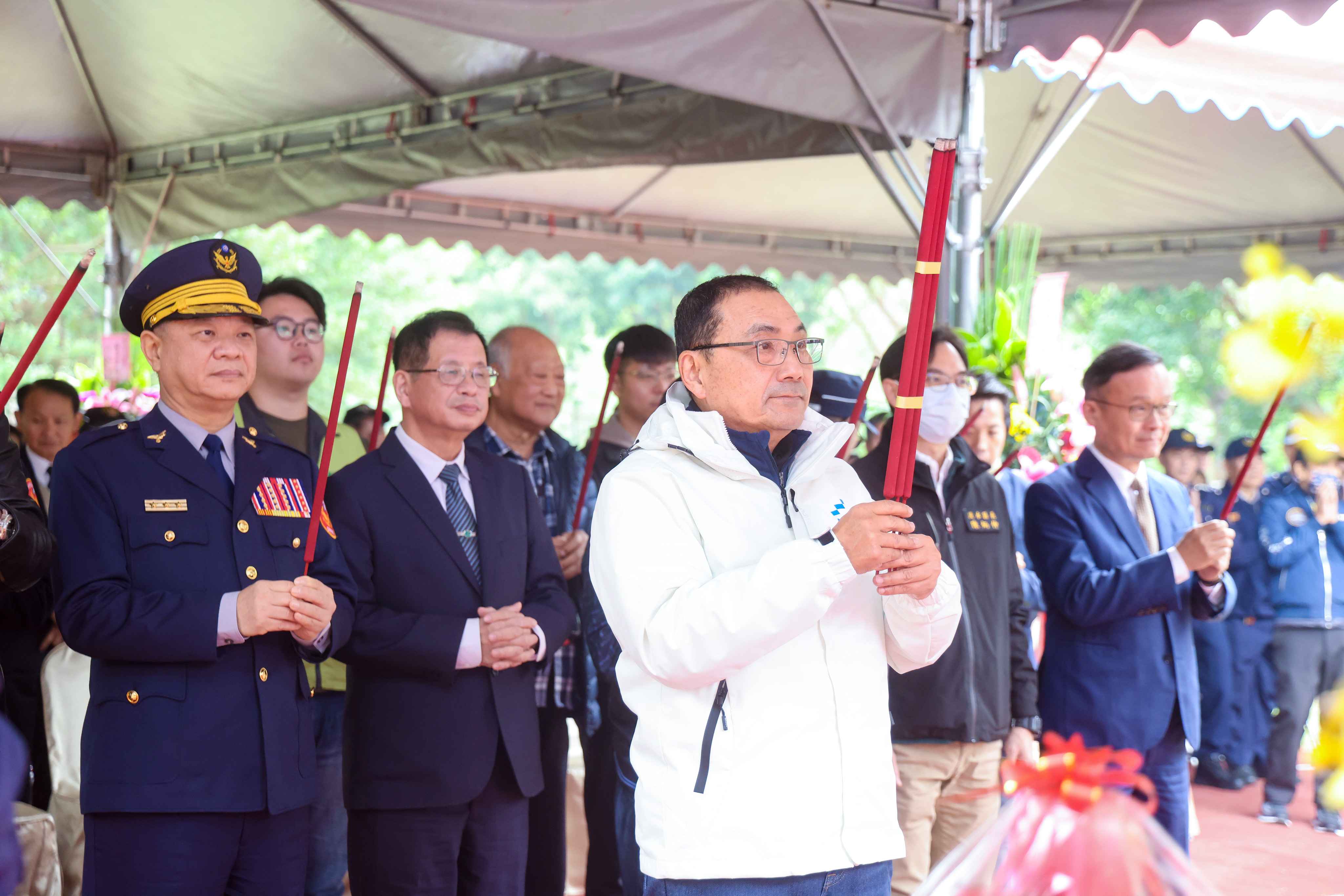 侯友宜主持開工動土典禮，祈福工程順利進行。