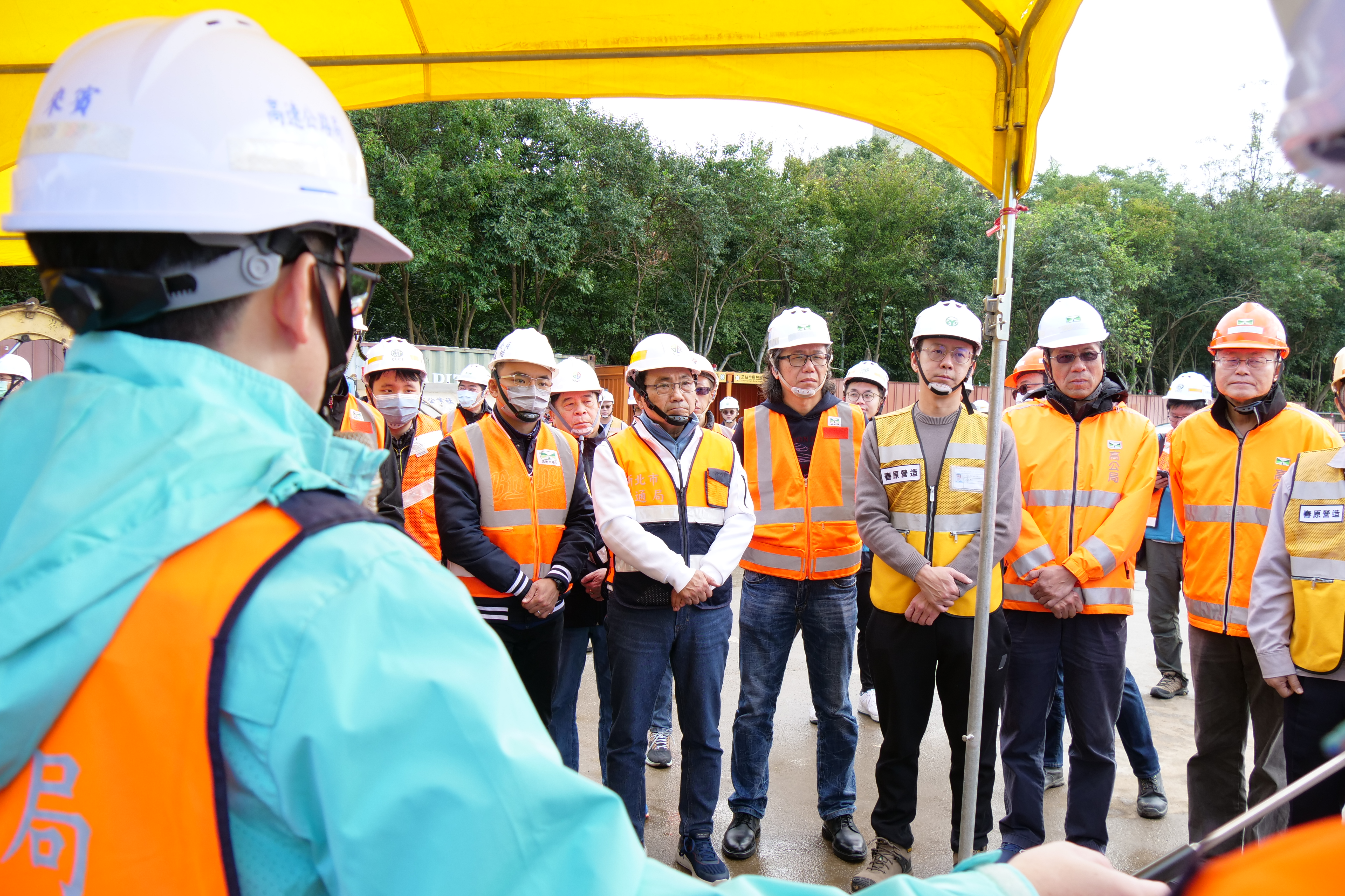 新北市長侯友宜今日視察「國道1號林口交流道改善工程」