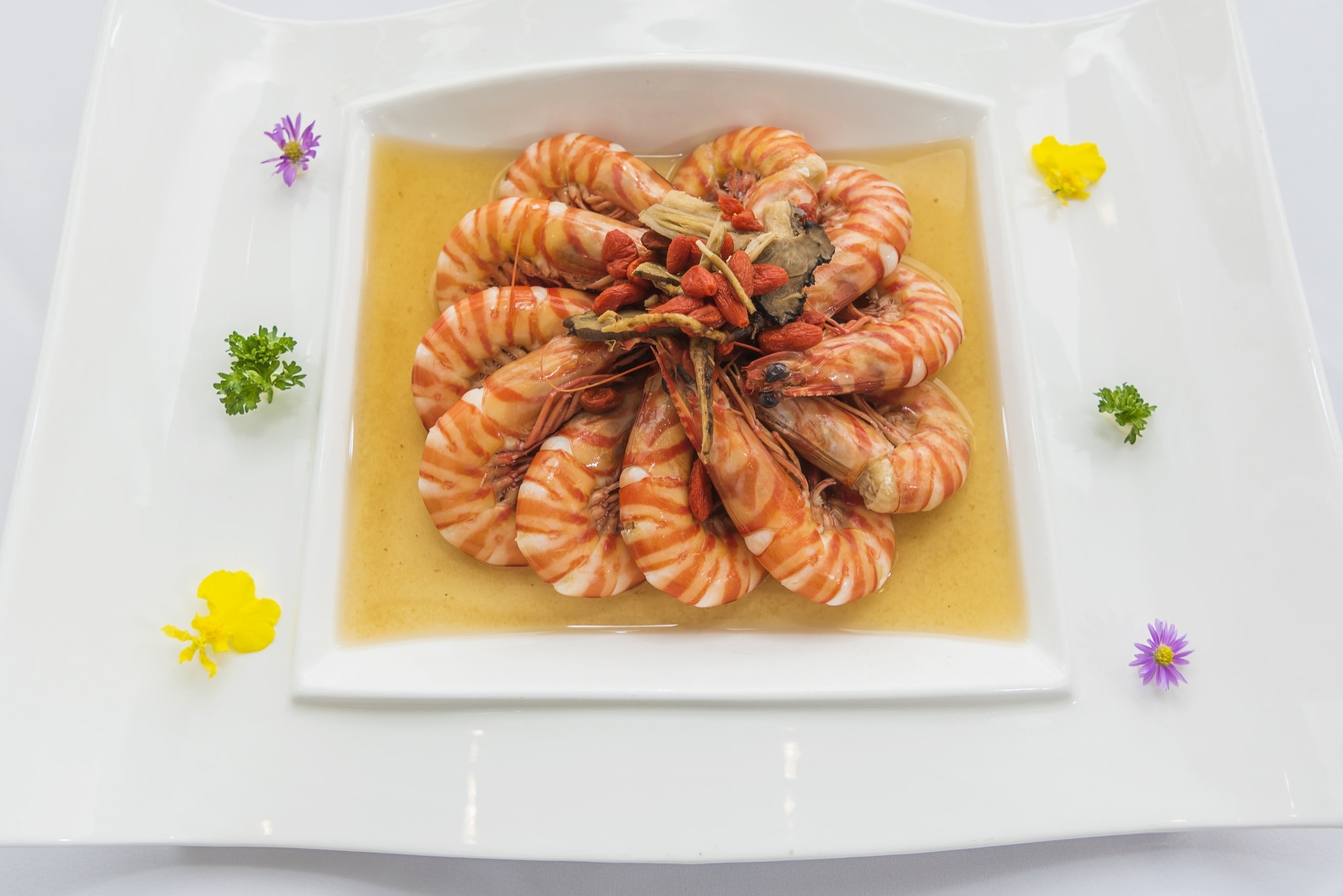 「芙蓉花雕海明蝦」 (淡水區漁會提供)