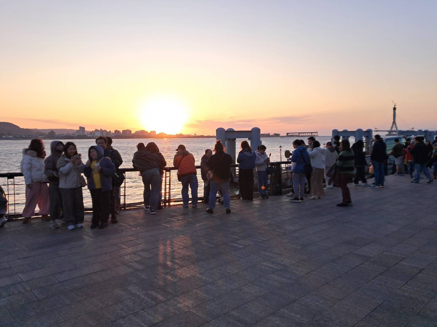  淡水金色水岸 夕陽美景令人為之讚嘆