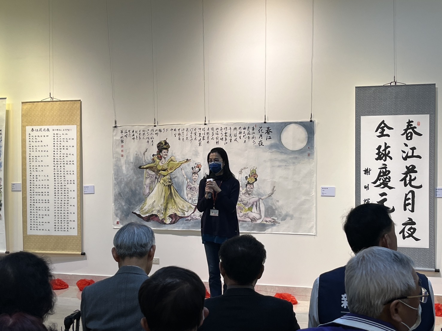 文化局于玟副局長12日出席「世界華人暨兩岸詩詞書畫名家邀請展」開幕
