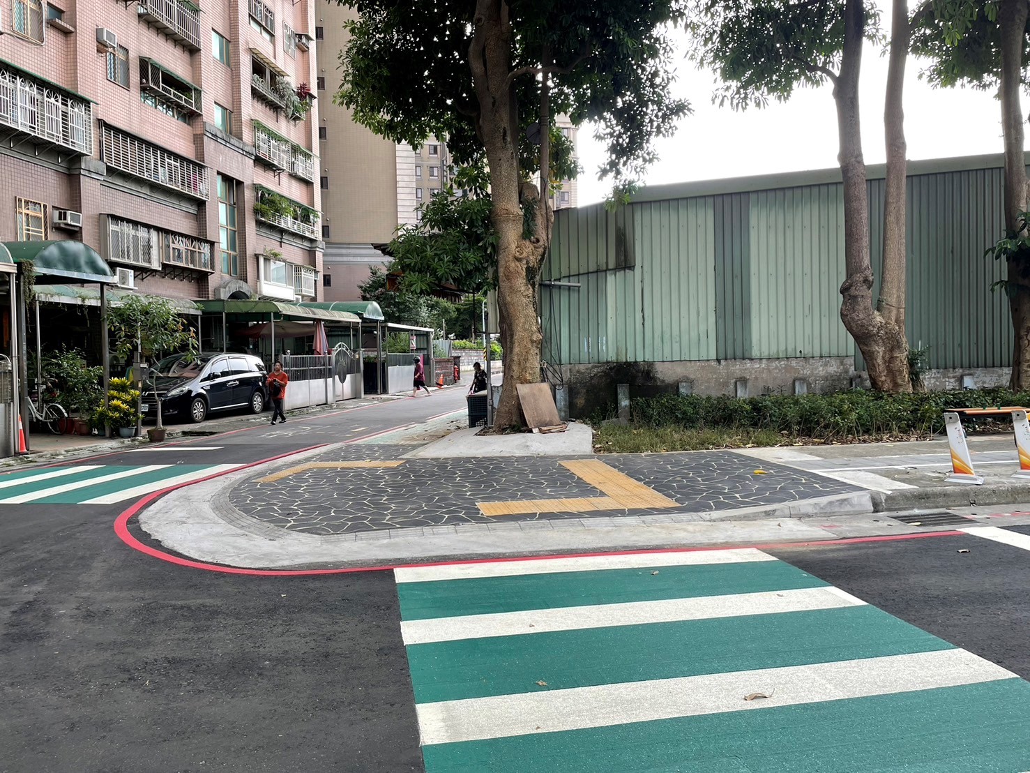 樹林區大同國小改善後的通學廊道