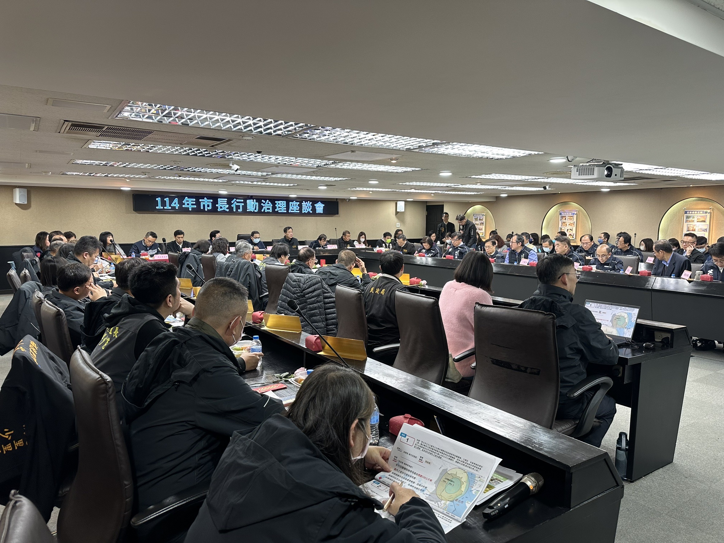 114年度行動治理今(14)日下午來到五股，新北市長侯友宜率市府團隊與五股區里長座談。