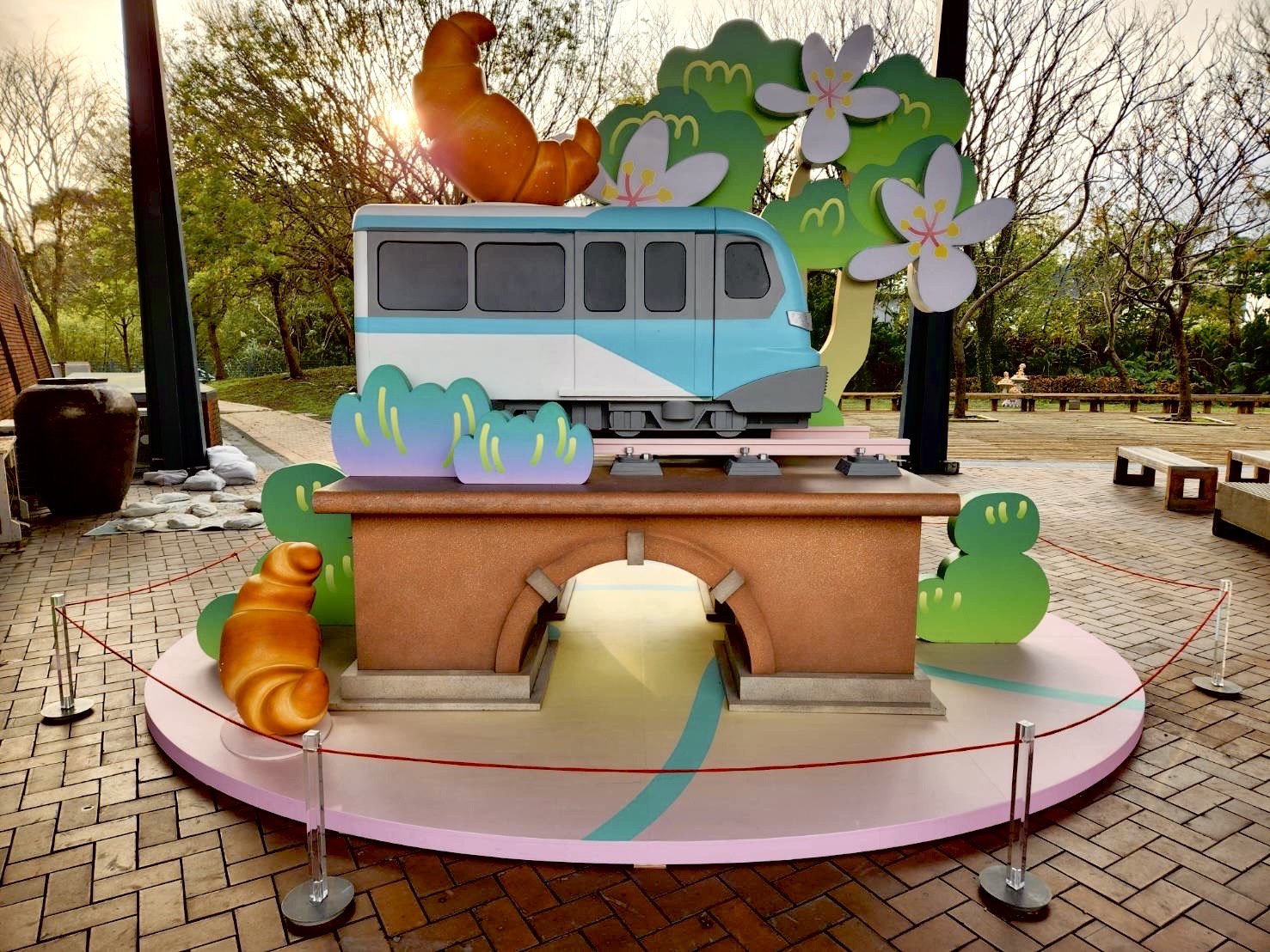 迷你三鶯列車移置陶博館再成打卡景點